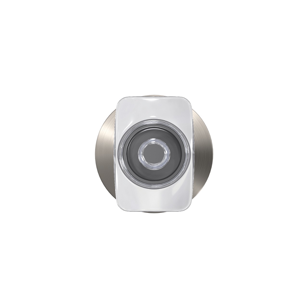 Custom Caine Non-Turning Glass Knob with Kinsler Trim