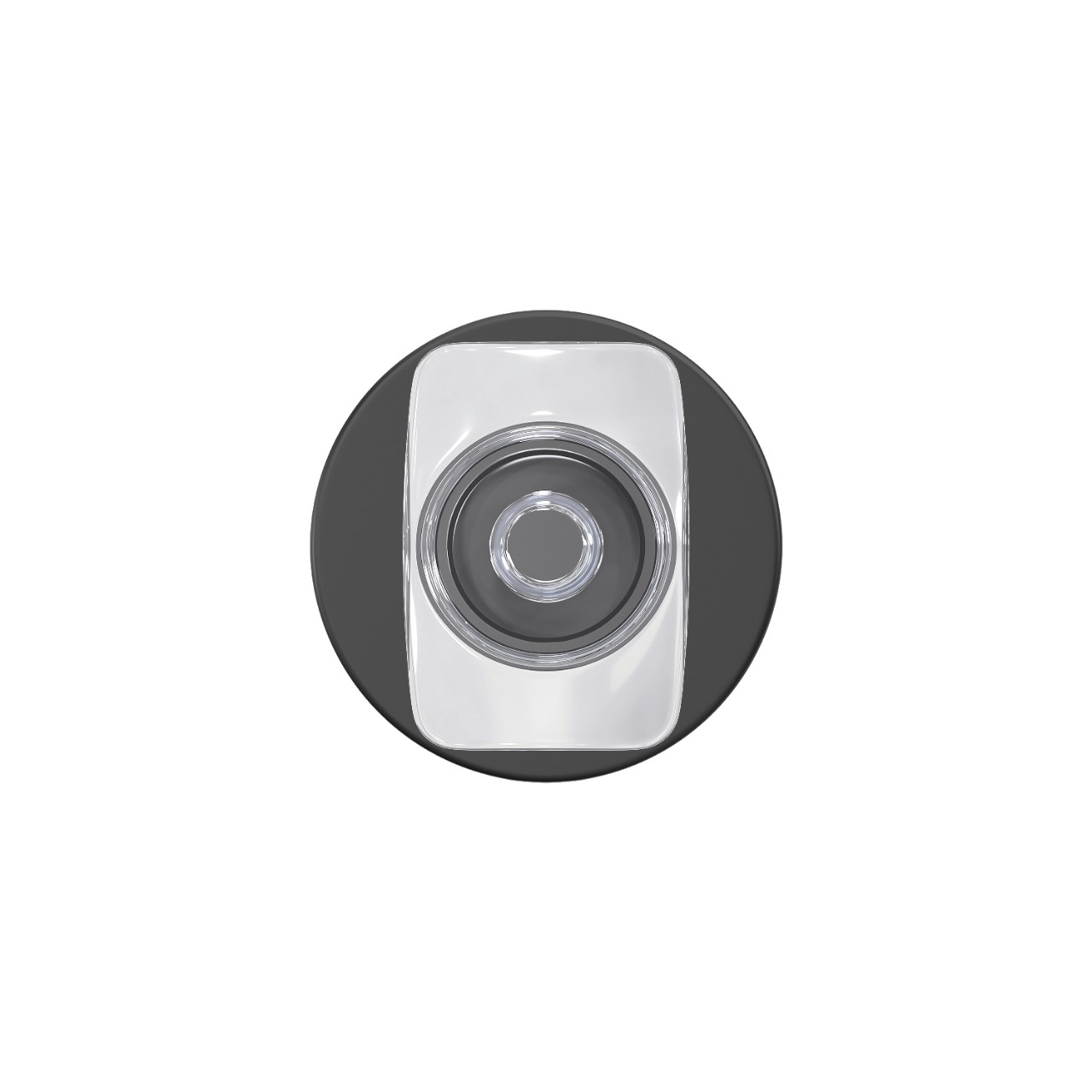 Custom Caine Non-Turning Glass Knob with Howe Trim