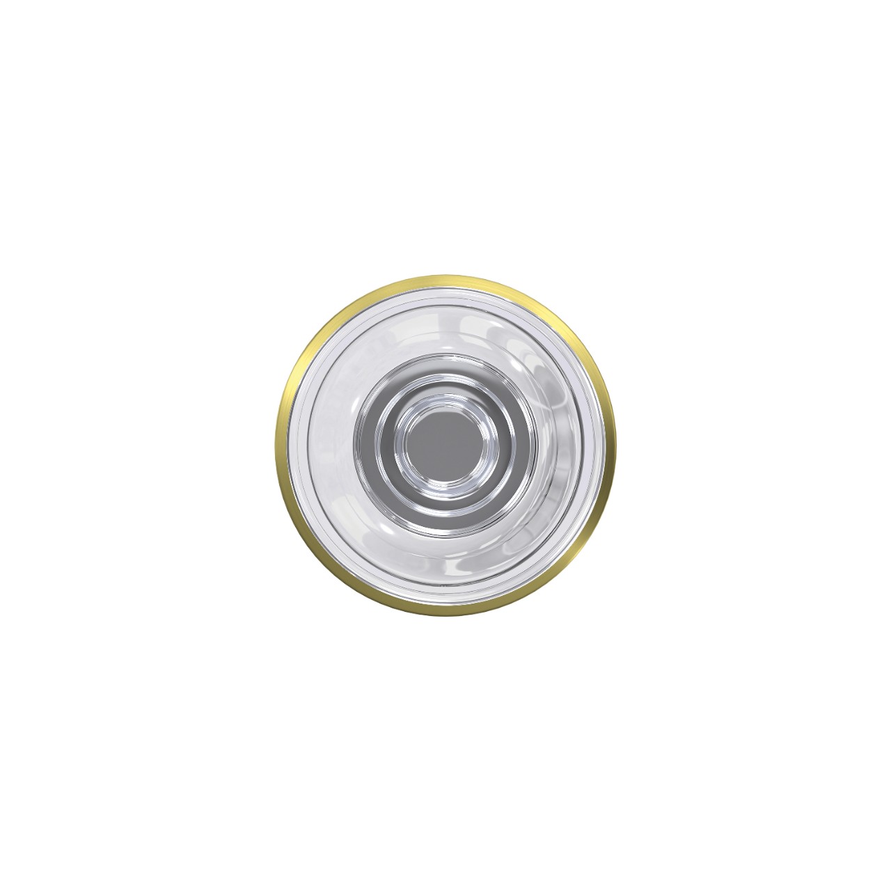 Custom Dawes Non-Turning Glass Knob with Kinsler Trim