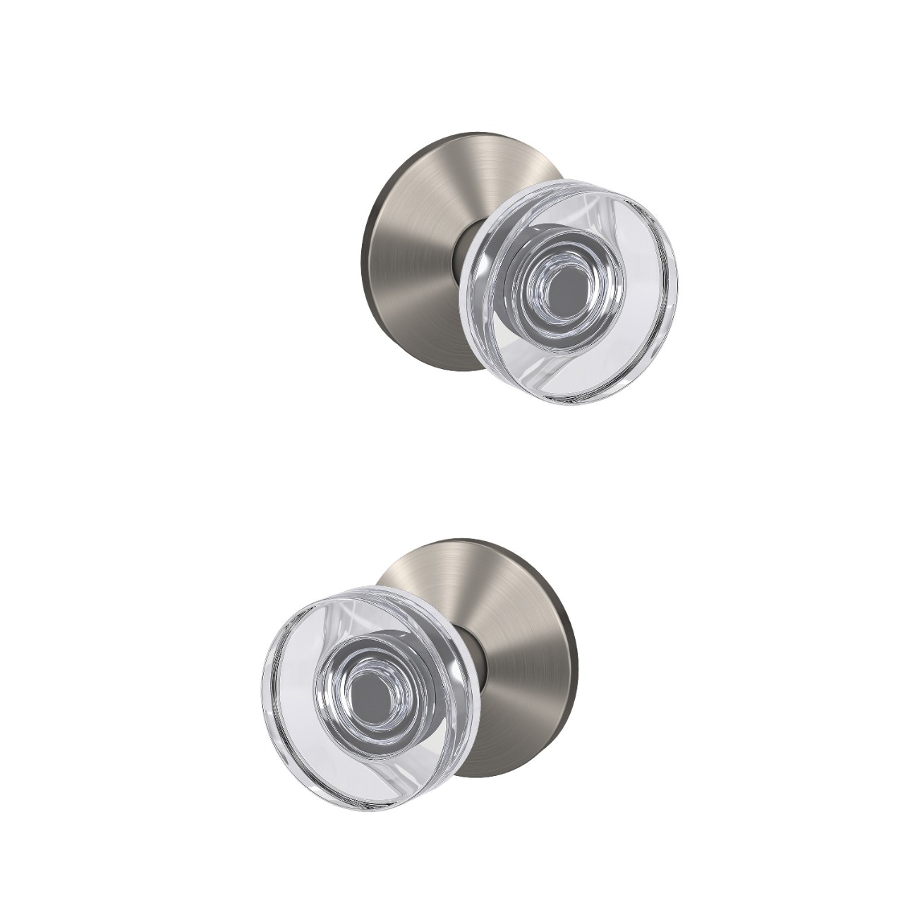 Custom Dawes Non-Turning Glass Knob with Kinsler Trim