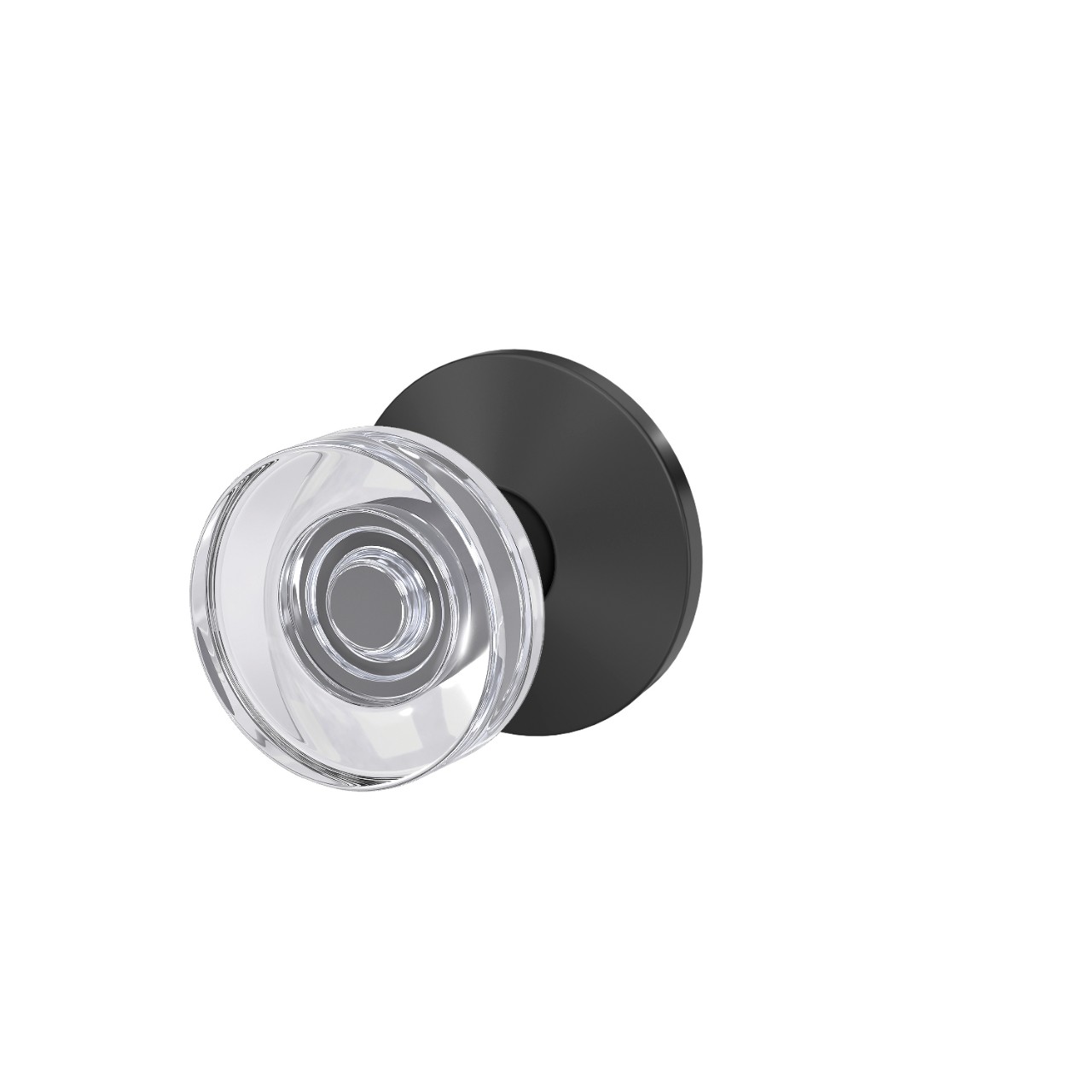 Custom Dawes Non-Turning Glass Knob with Kinsler Trim