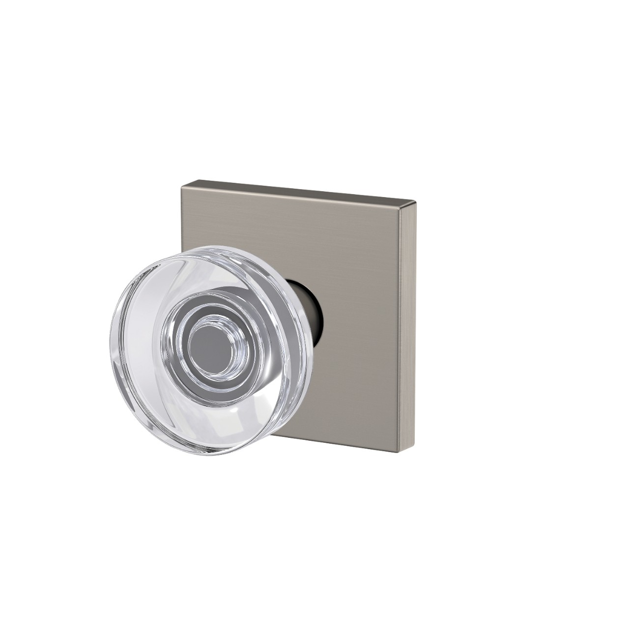 Custom Dawes Glass Knob with Collins Trim Hall-Closet and Bed-Bath Lock