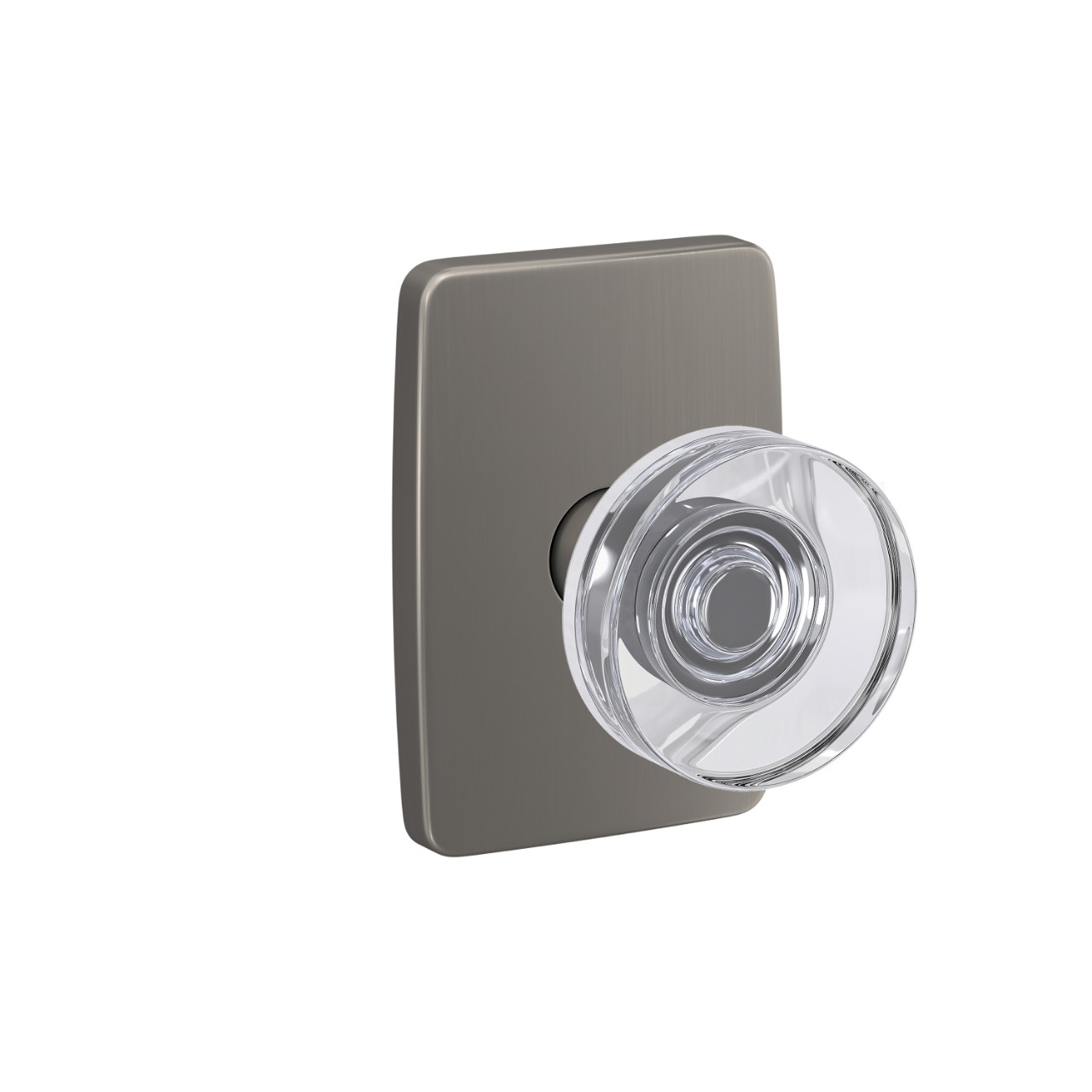 Custom Dawes Hall-Closet and Bed-Bath Lock Glass Knob with Greene Trim