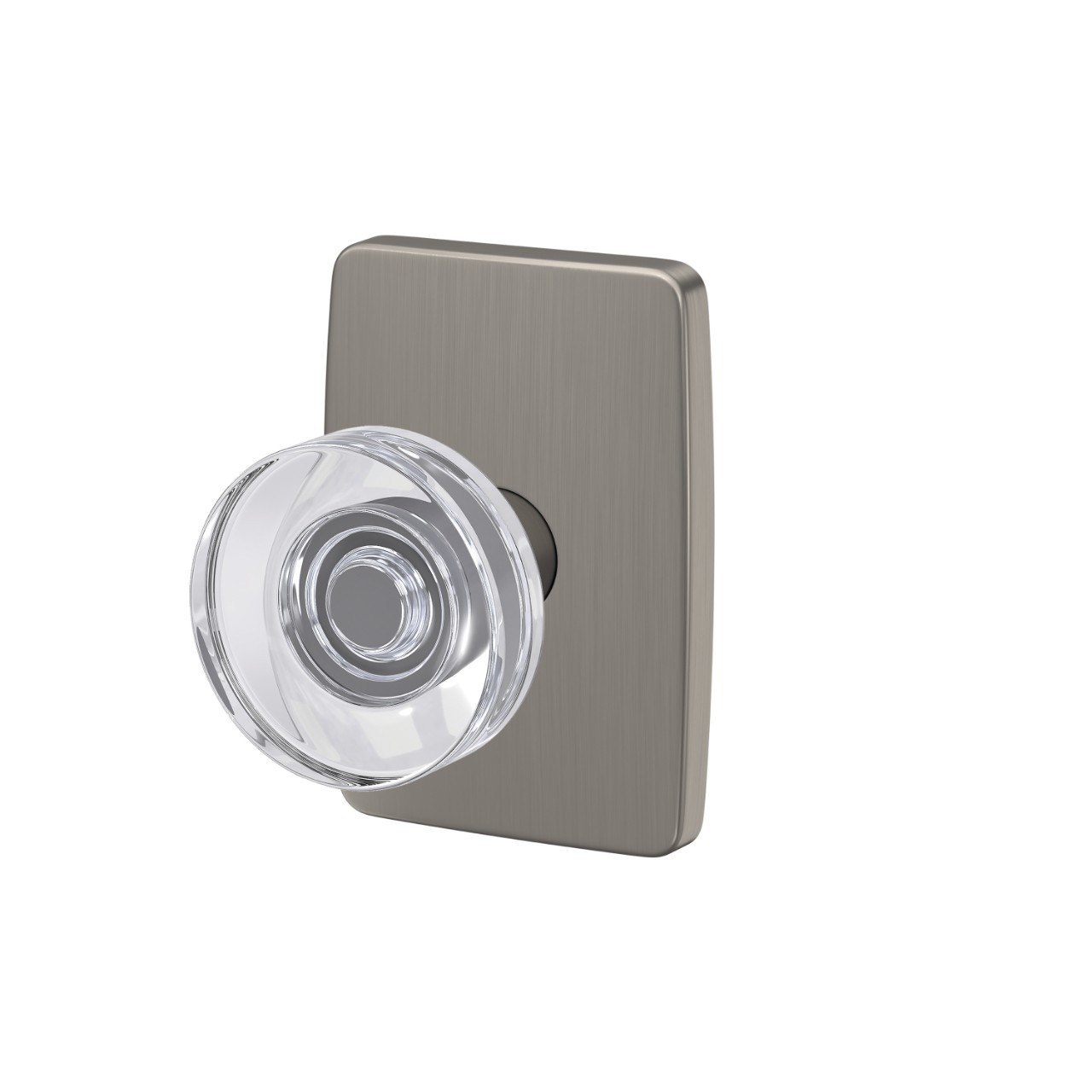 Custom Dawes Hall-Closet and Bed-Bath Lock Glass Knob with Greene Trim