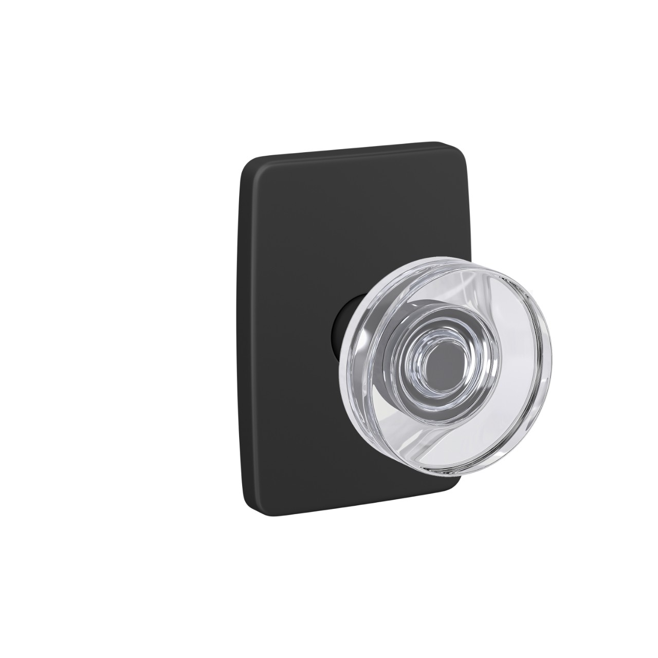 Custom Dawes Hall-Closet and Bed-Bath Lock Glass Knob with Greene Trim