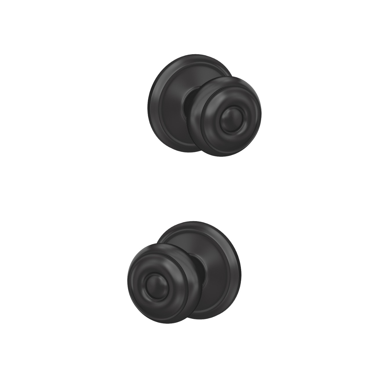 Custom Georgian Knob Combined Interior Hall-Closet and Bed-Bath Lock