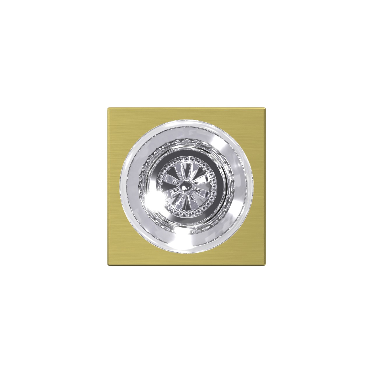 Custom Hobson Glass Non-Turning Knob