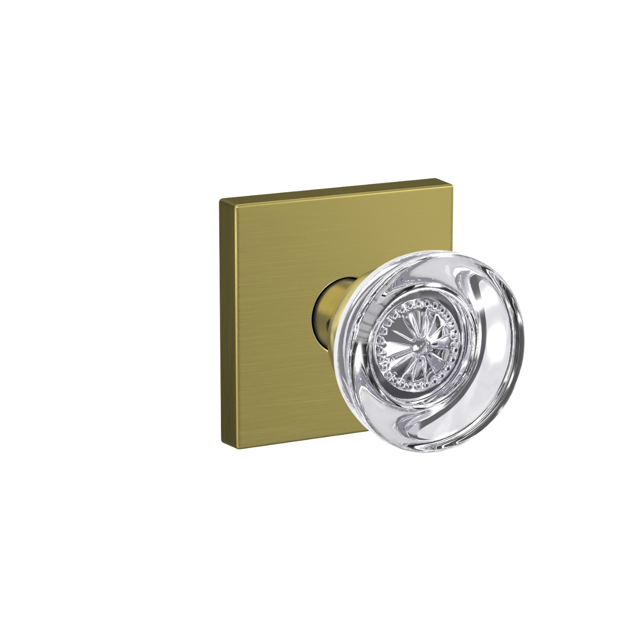 Custom Hobson Glass Non-Turning Knob