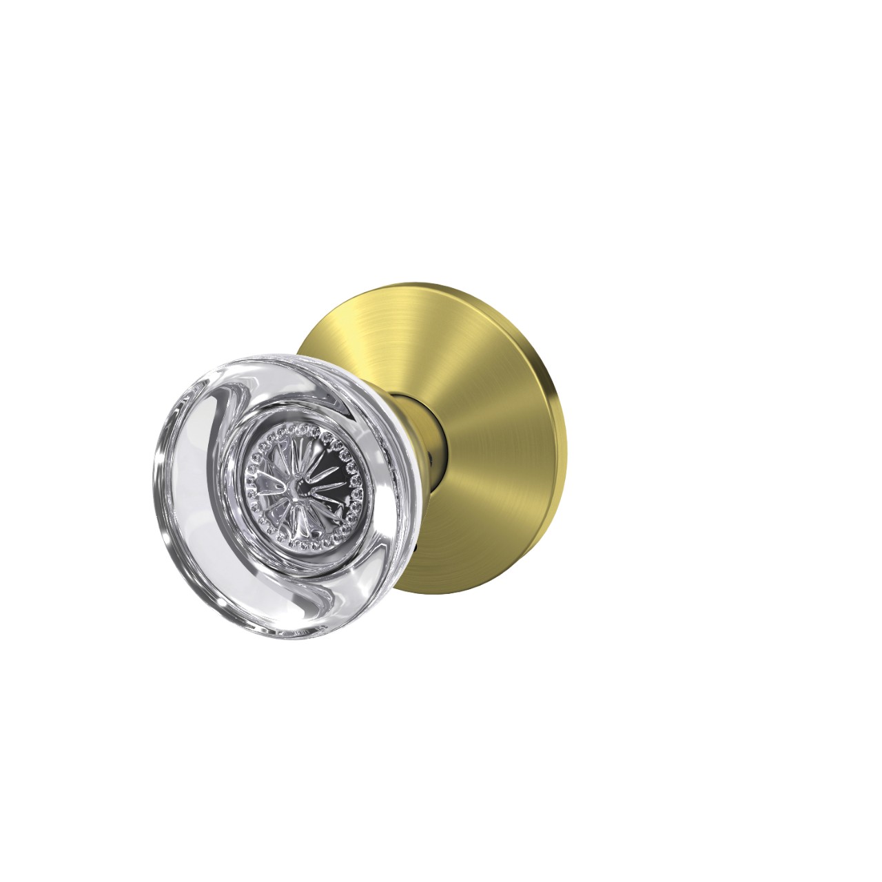 Custom Hobson Glass Non-Turning Knob