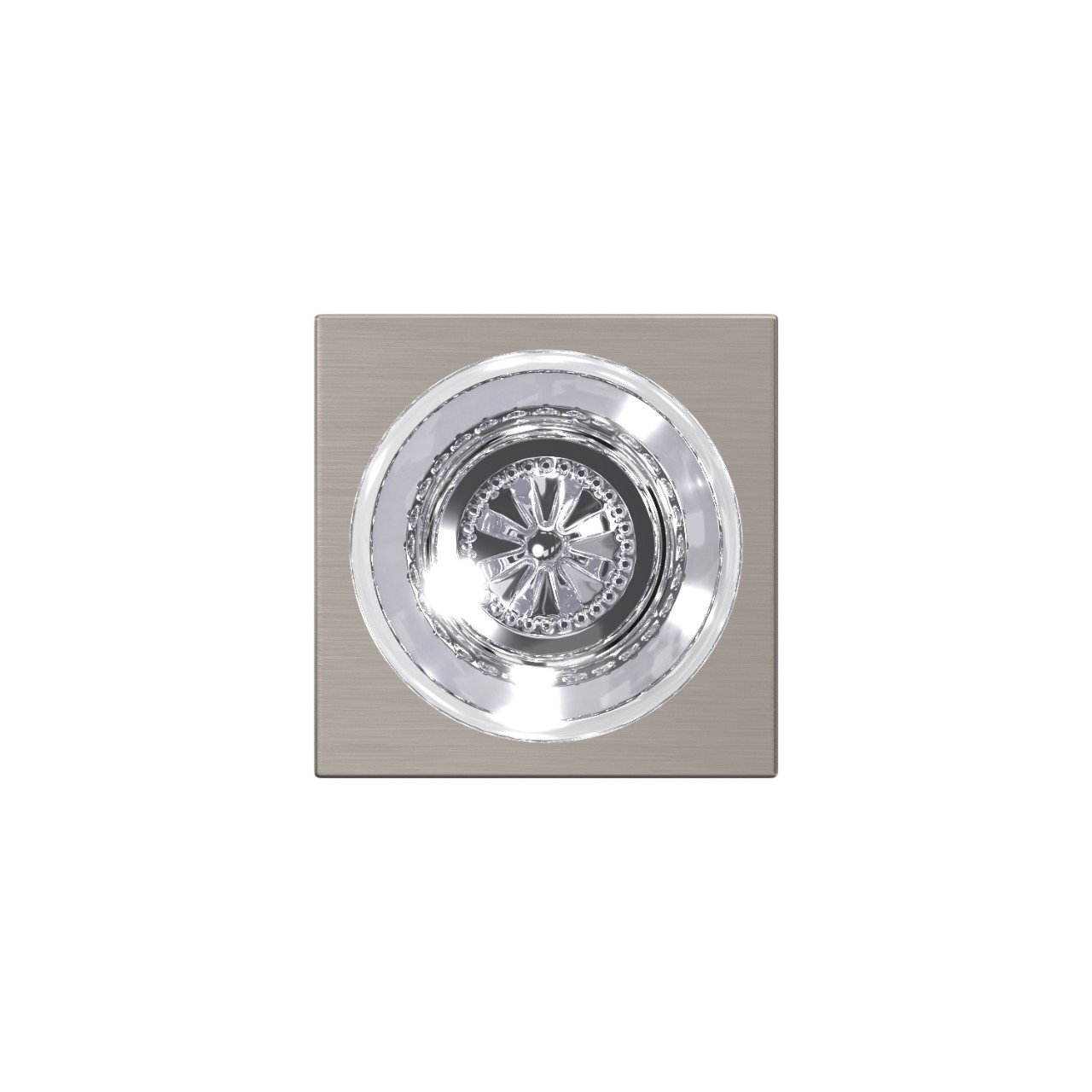 Custom Hobson Glass Non-Turning Knob