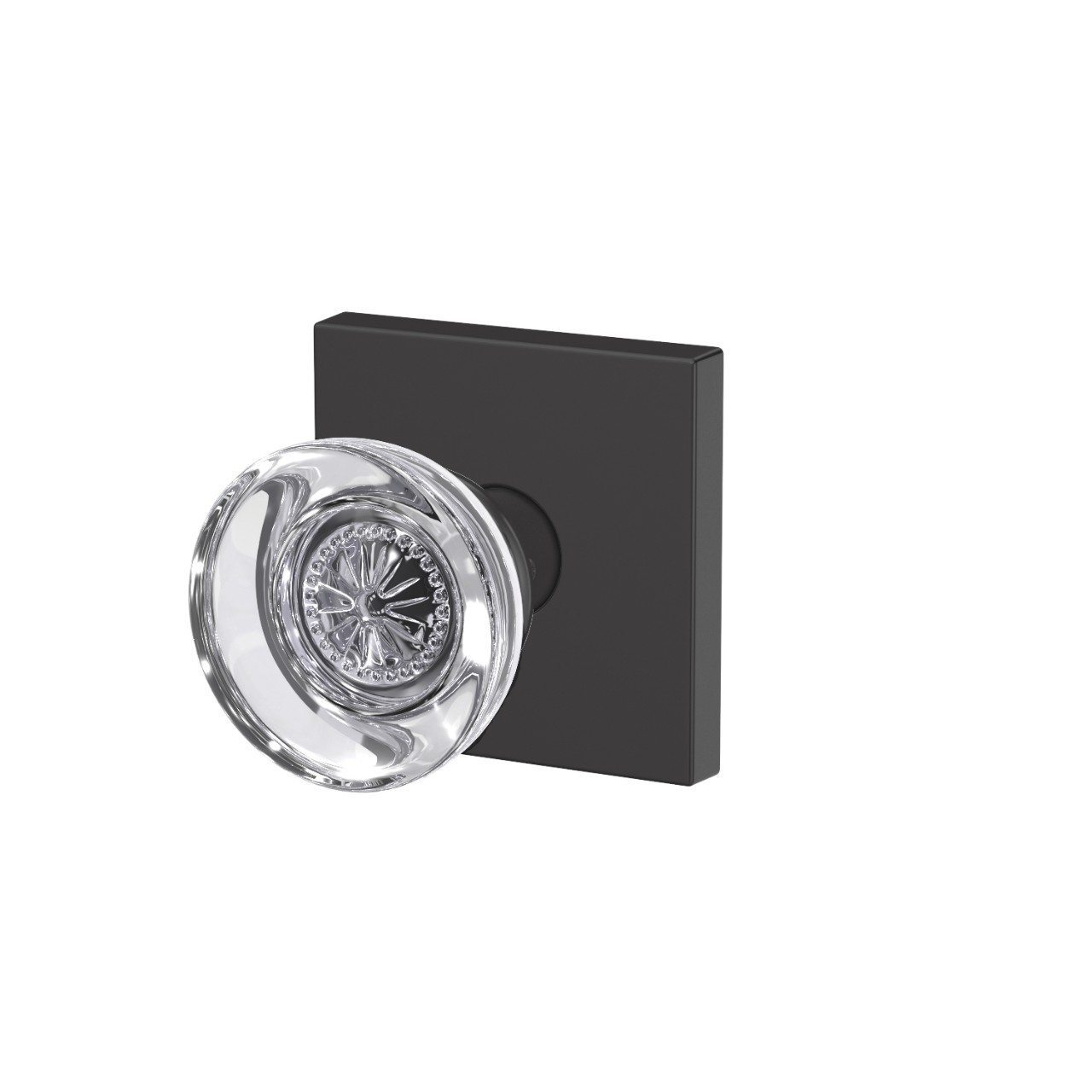 Custom Hobson Glass Non-Turning Knob