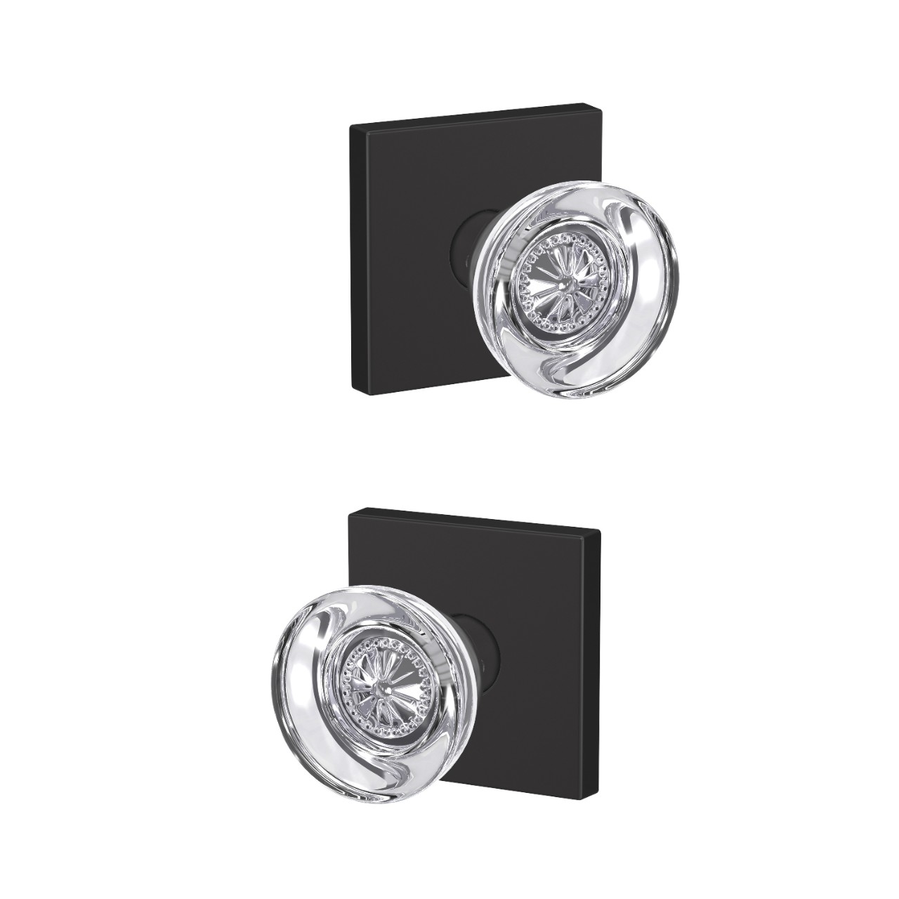 Custom Hobson Glass Non-Turning Knob