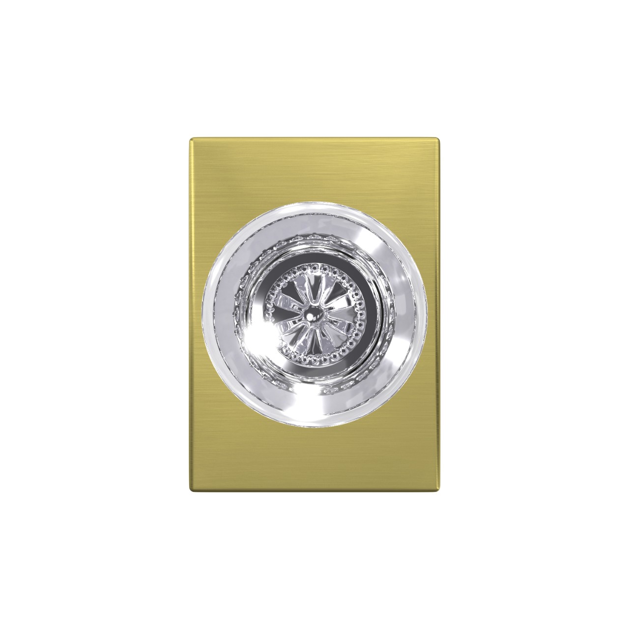 Custom Hobson Glass Knob Combined Interior Hall-Closet and Bed-Bath Lock