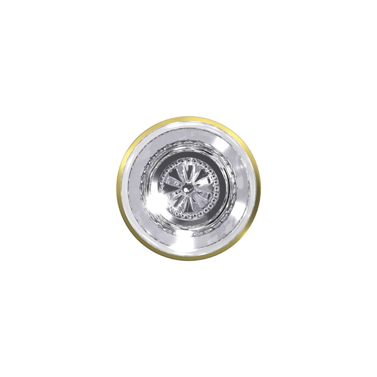 Custom Hobson Glass Knob Combined Interior Hall-Closet and Bed-Bath Lock
