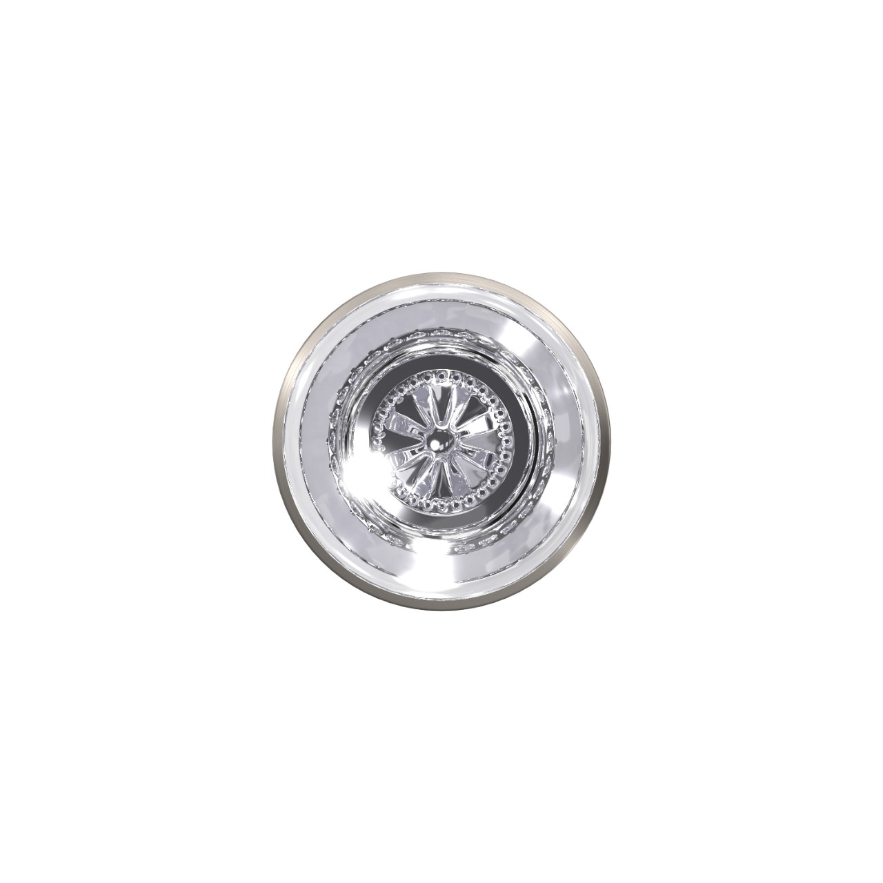 Custom Hobson Glass Knob Combined Interior Hall-Closet and Bed-Bath Lock