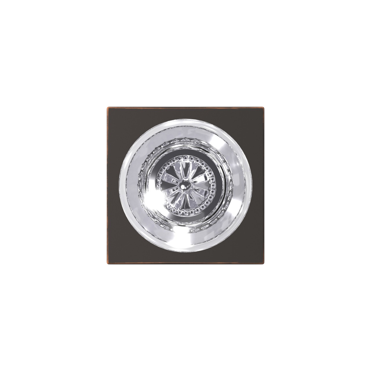 Custom Hobson Glass Non-Turning Knob
