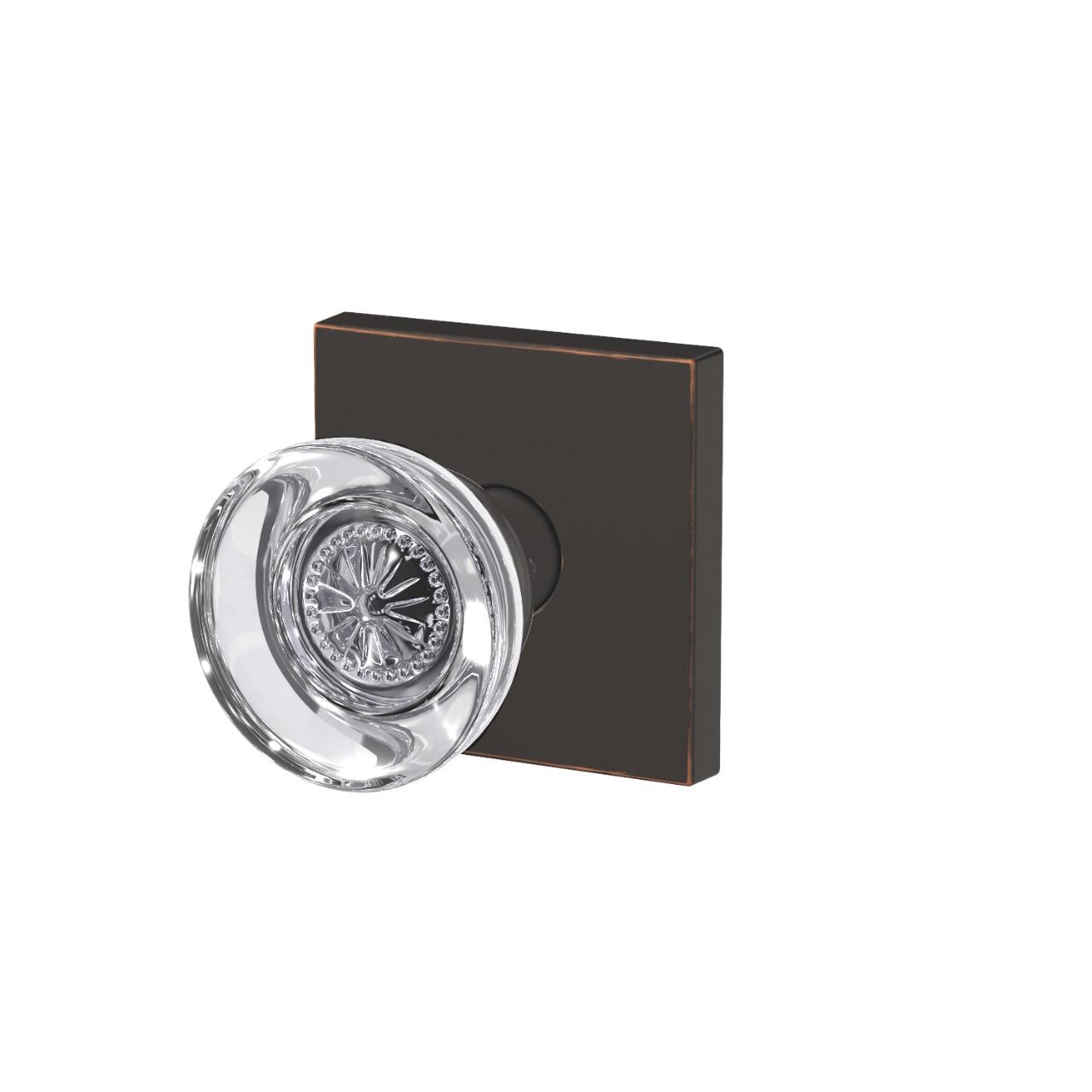 Custom Hobson Glass Non-Turning Knob