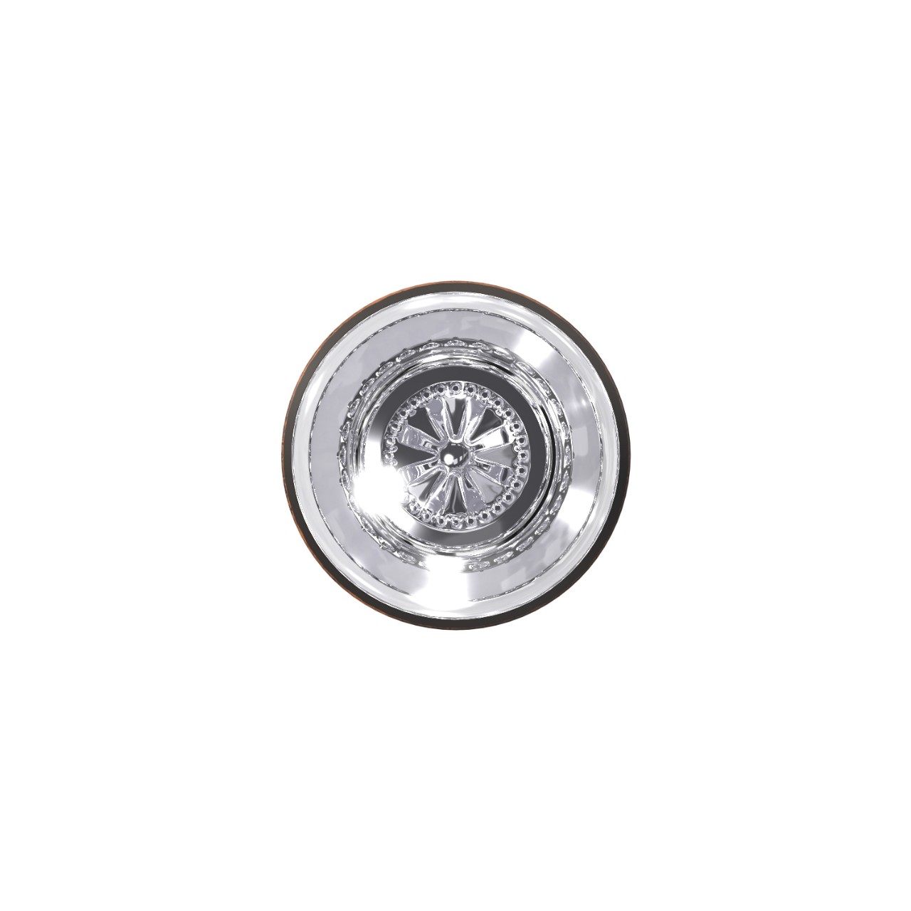 Custom Hobson Glass Knob Combined Interior Hall-Closet and Bed-Bath Lock