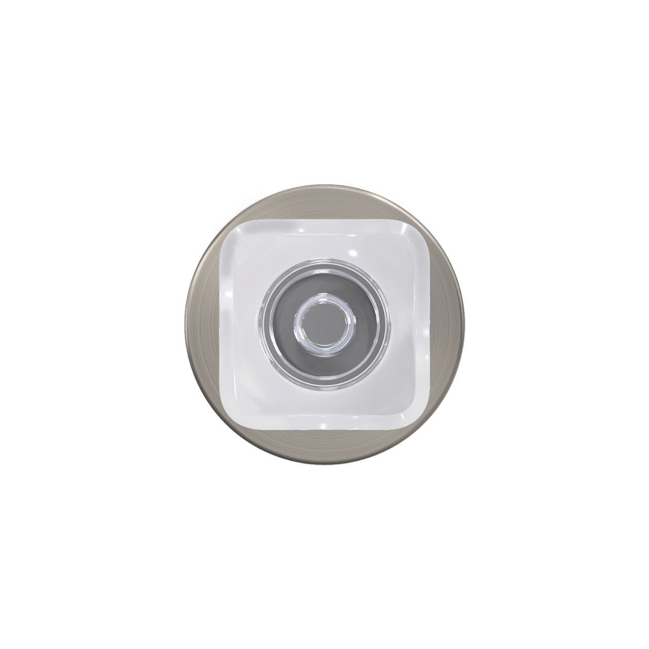 Custom Kyle Non-Turning Glass Knob with Howe Trim