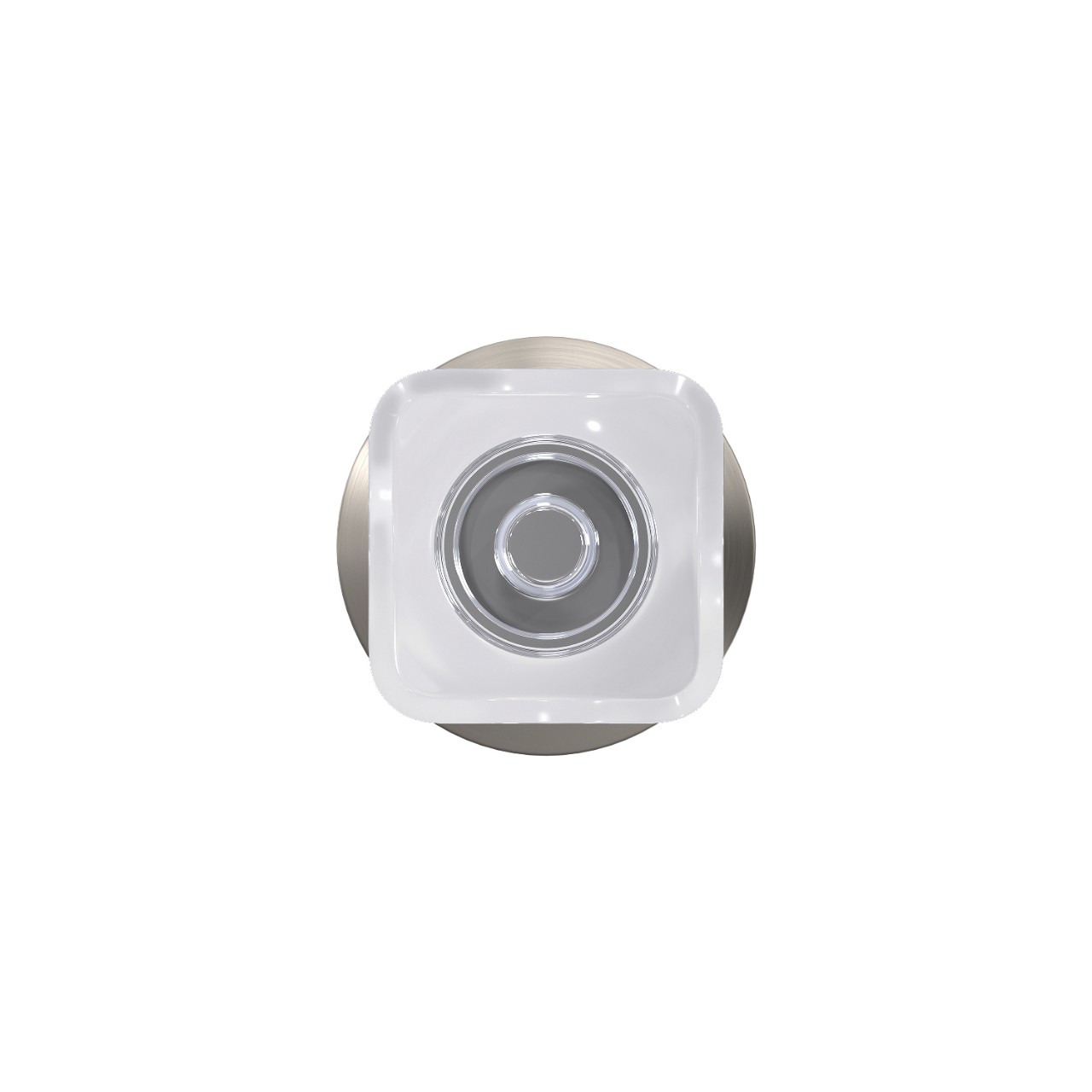 Custom Kyle Non-Turning Glass Knob with Kinsler Trim