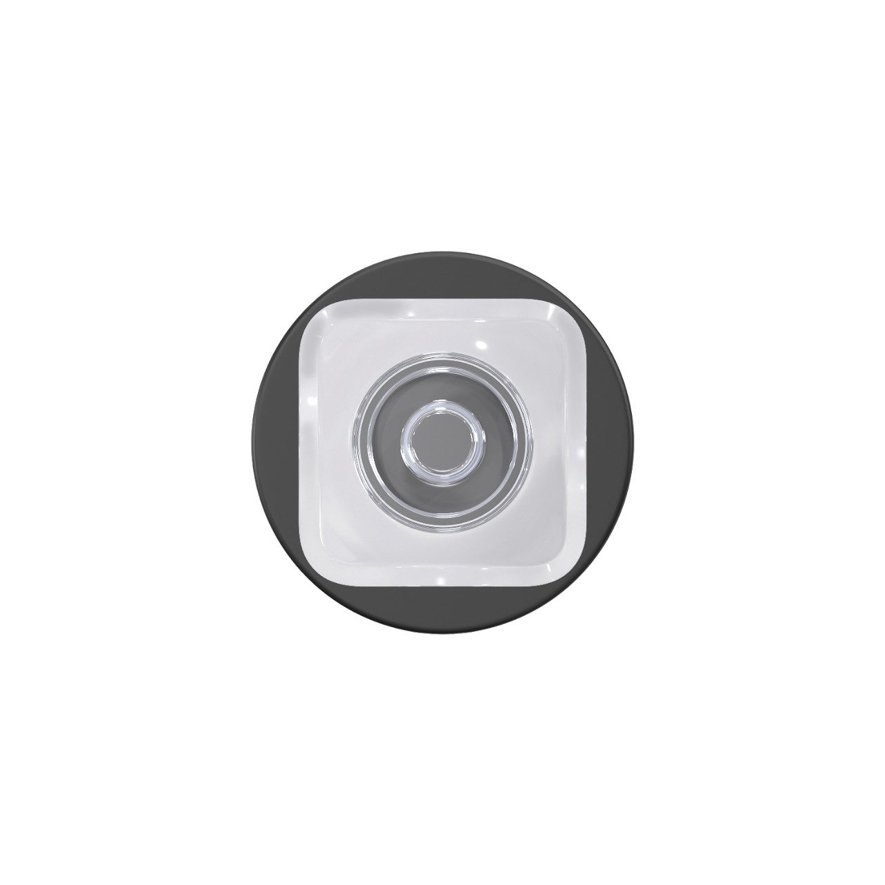 Custom Kyle Non-Turning Glass Knob with Howe Trim