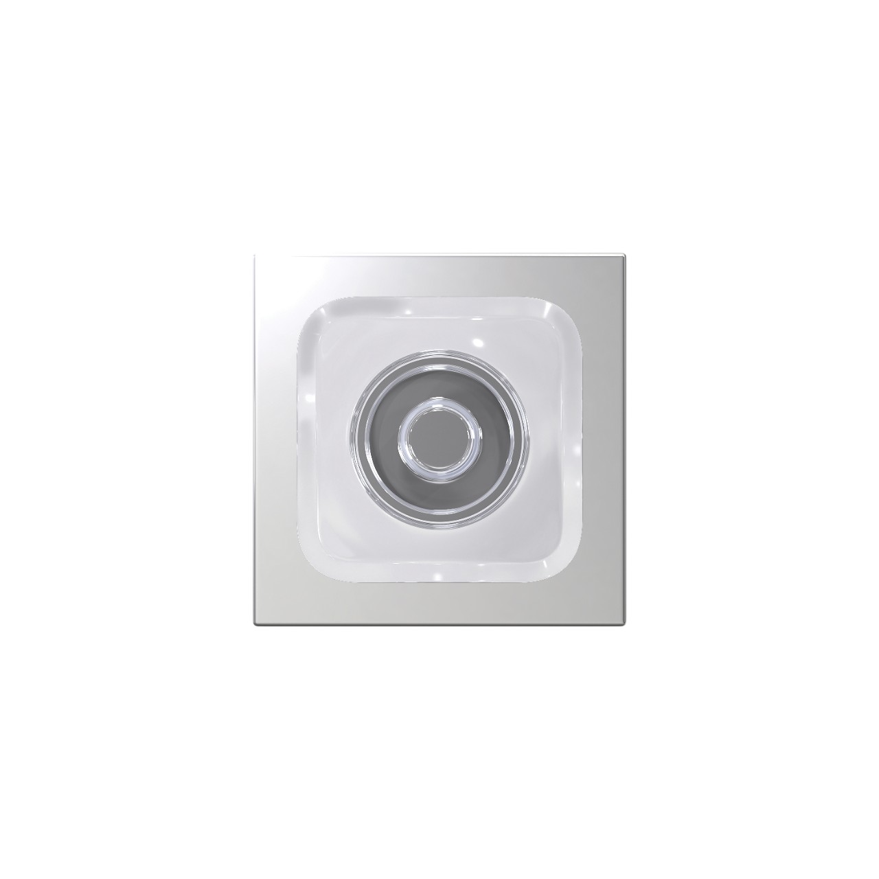 Custom Kyle Non-Turning Glass Knob with Collins Trim