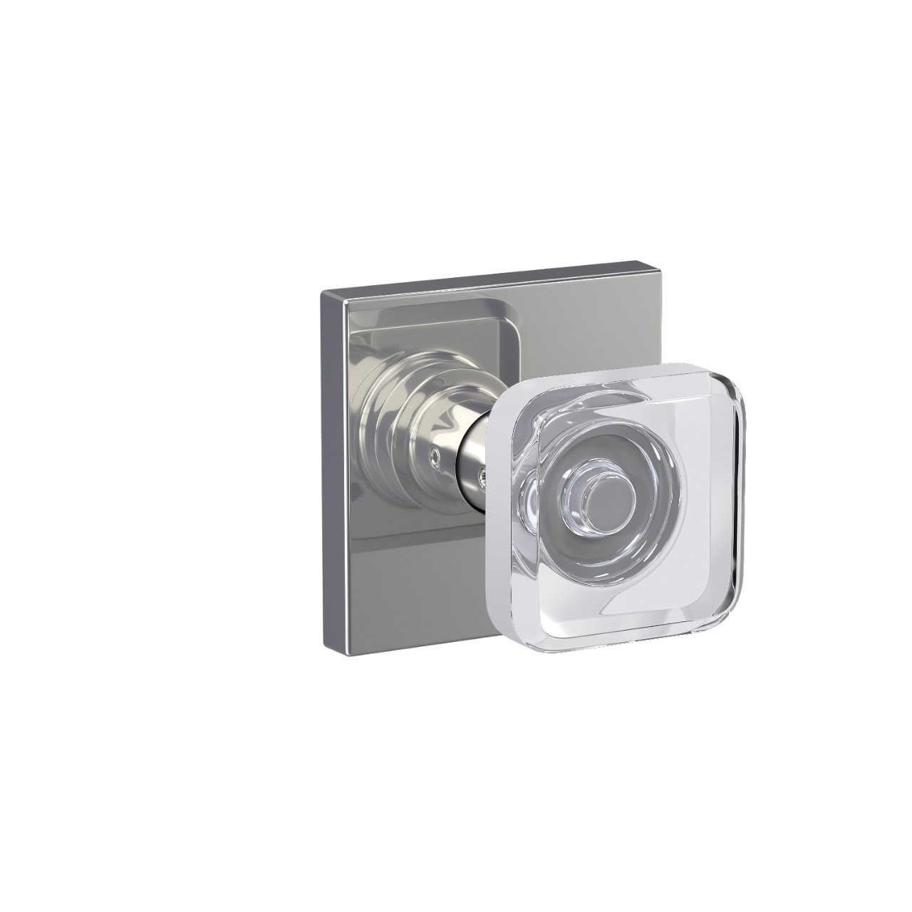Custom Kyle Non-Turning Glass Knob with Collins Trim