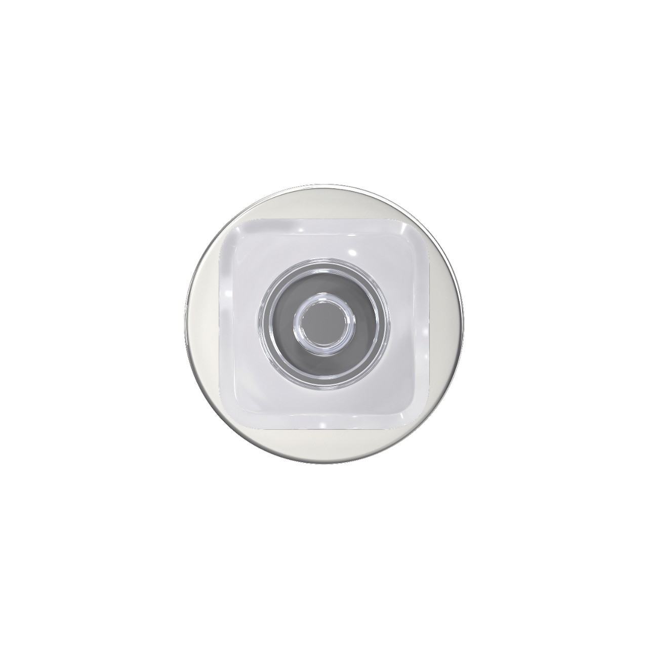 Custom Kyle Non-Turning Glass Knob with Howe Trim
