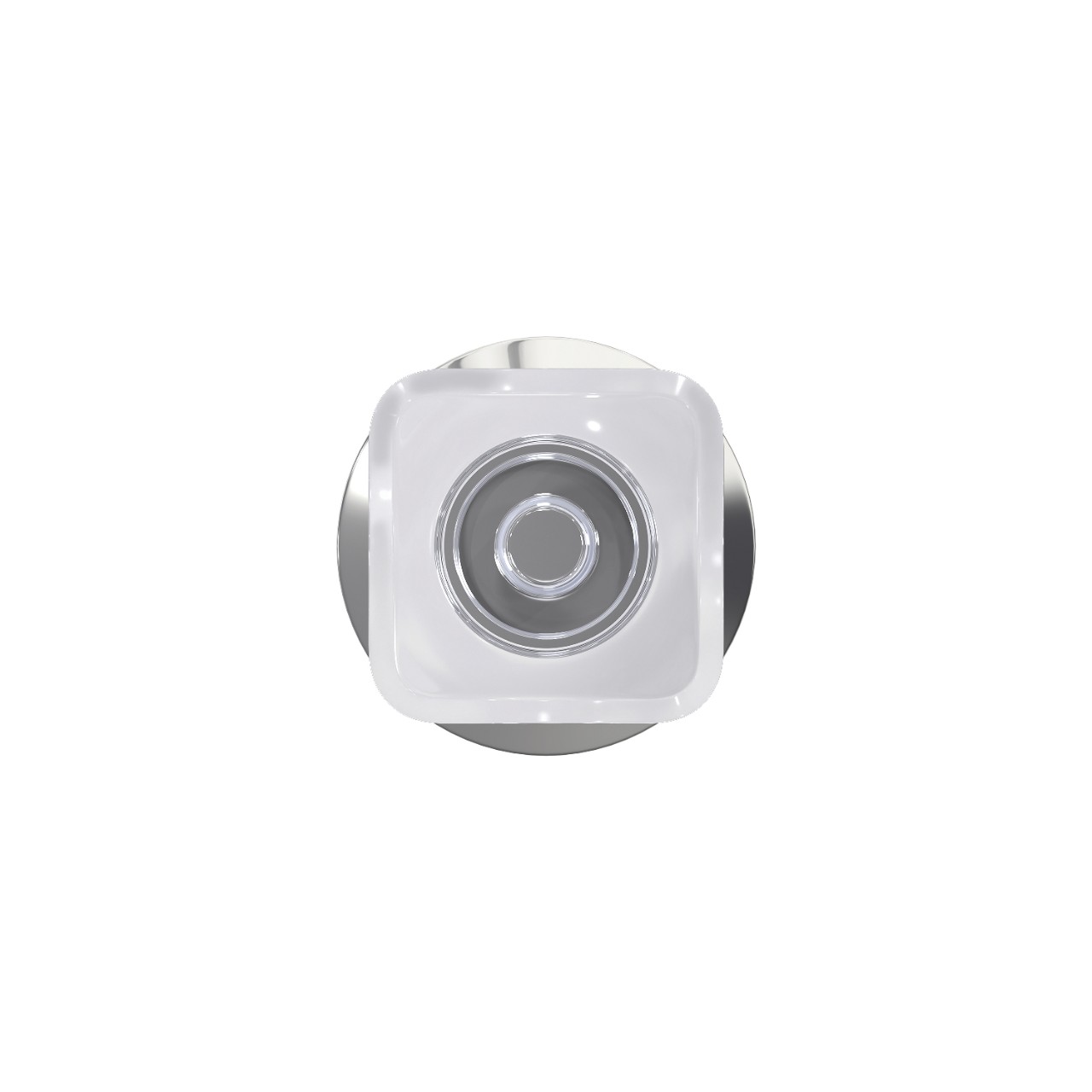 Custom Kyle Non-Turning Glass Knob with Kinsler Trim