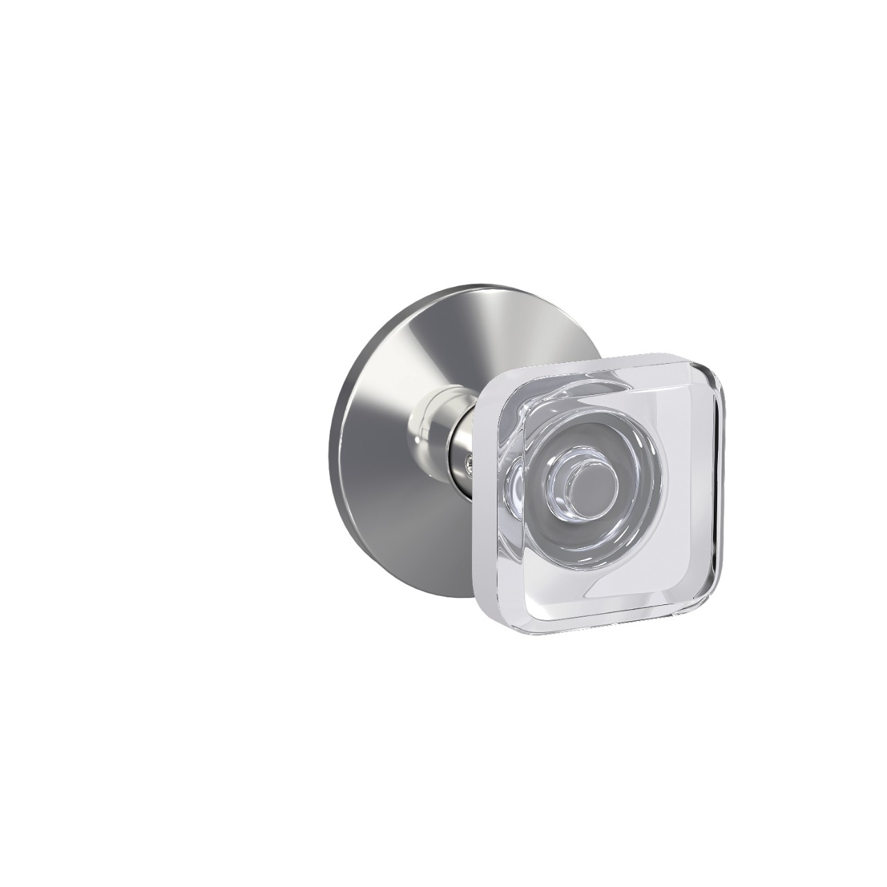Custom Kyle Non-Turning Glass Knob with Kinsler Trim
