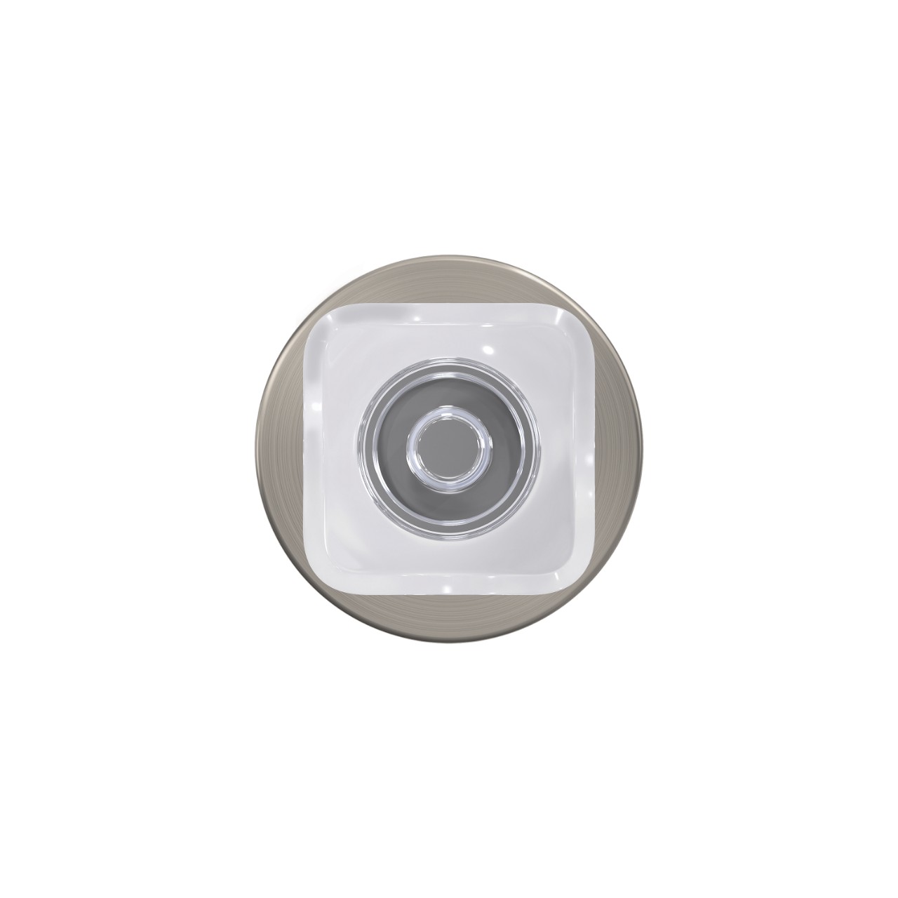 Custom Kyle Hall-Closet and Bed-Bath Lock Glass Knob with Howe Trim