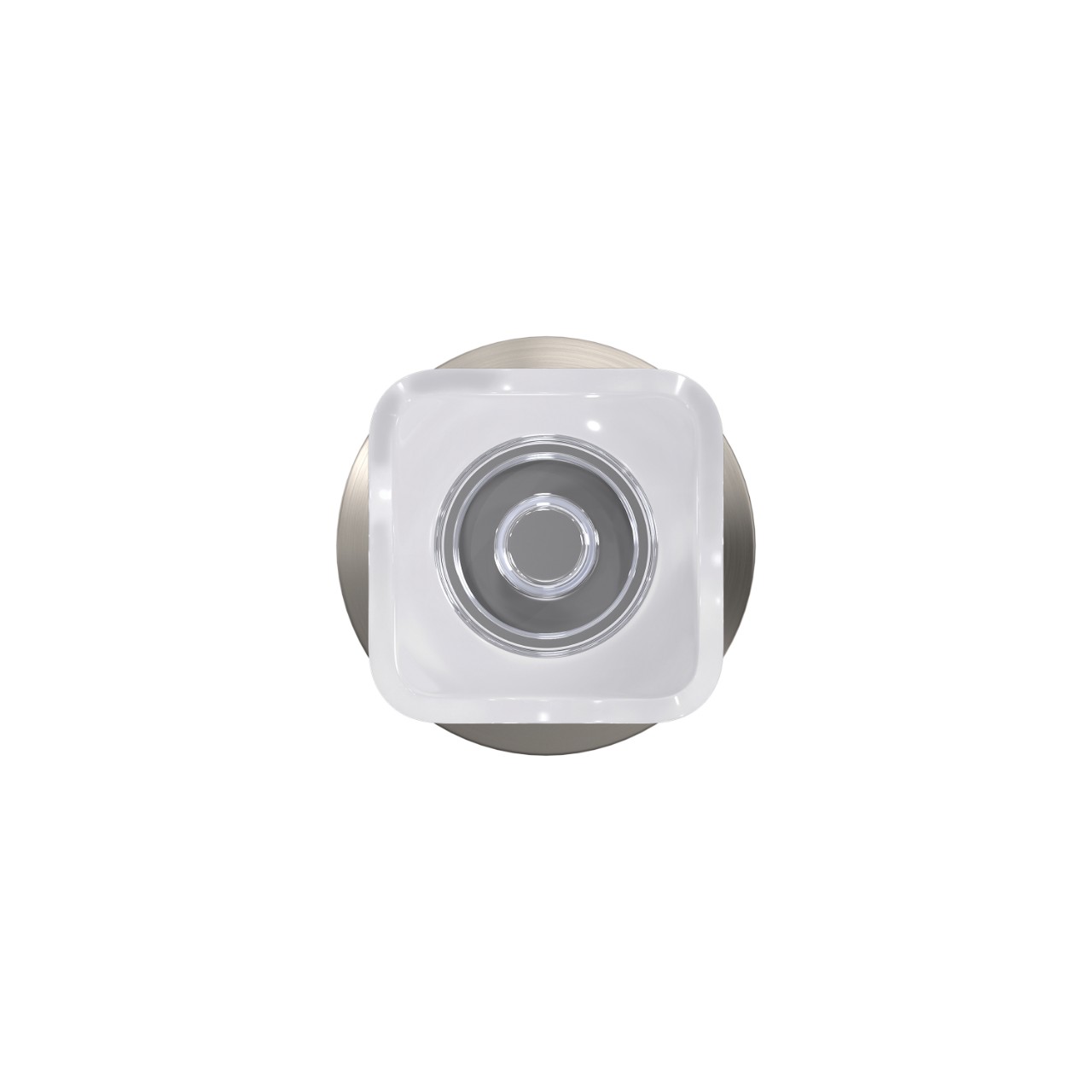 Custom Kyle Hall-Closet and Bed-Bath Lock Glass Knob with Kinsler Trim