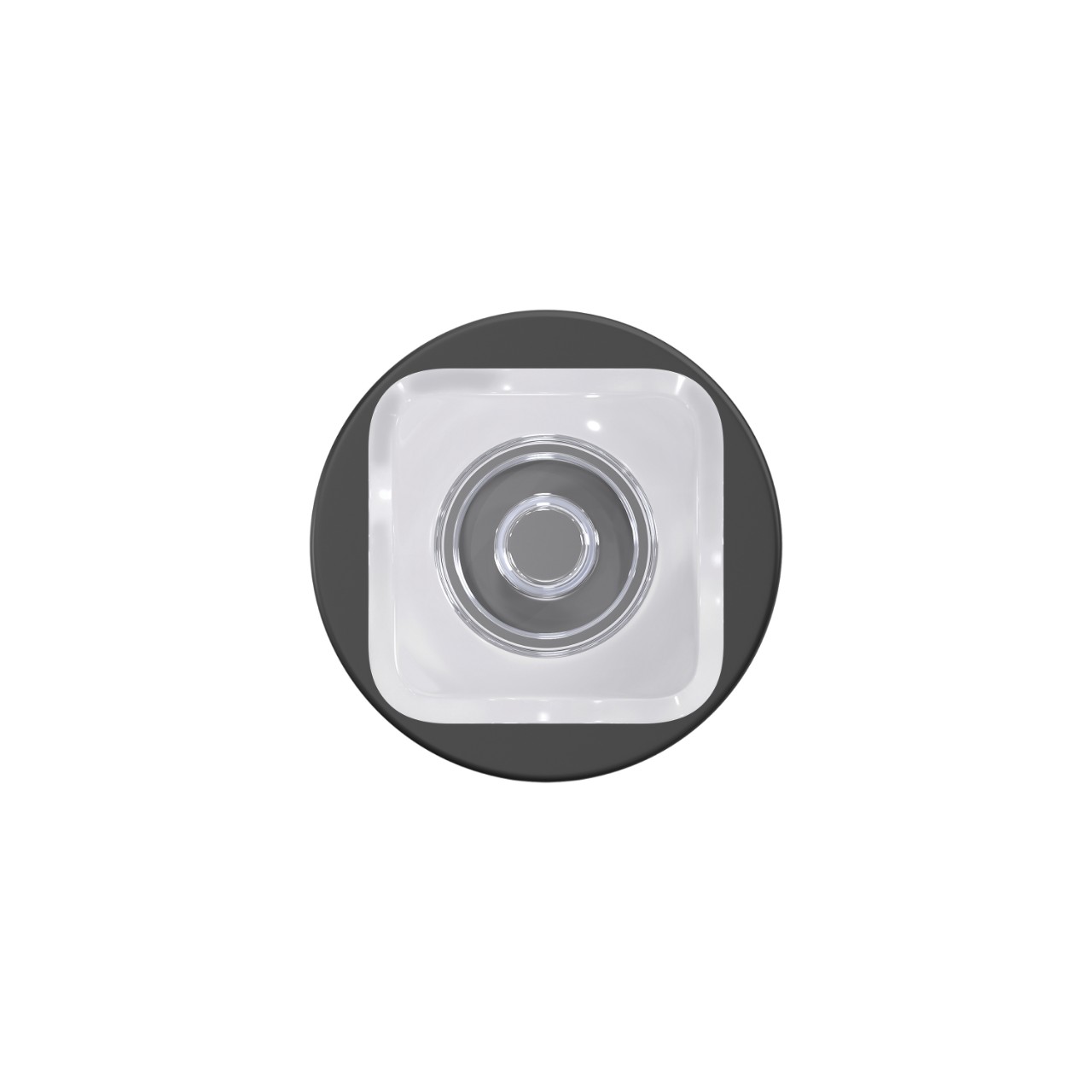 Custom Kyle Hall-Closet and Bed-Bath Lock Glass Knob with Howe Trim