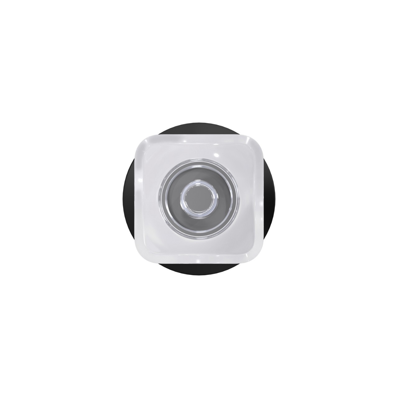Custom Kyle Hall-Closet and Bed-Bath Lock Glass Knob with Kinsler Trim