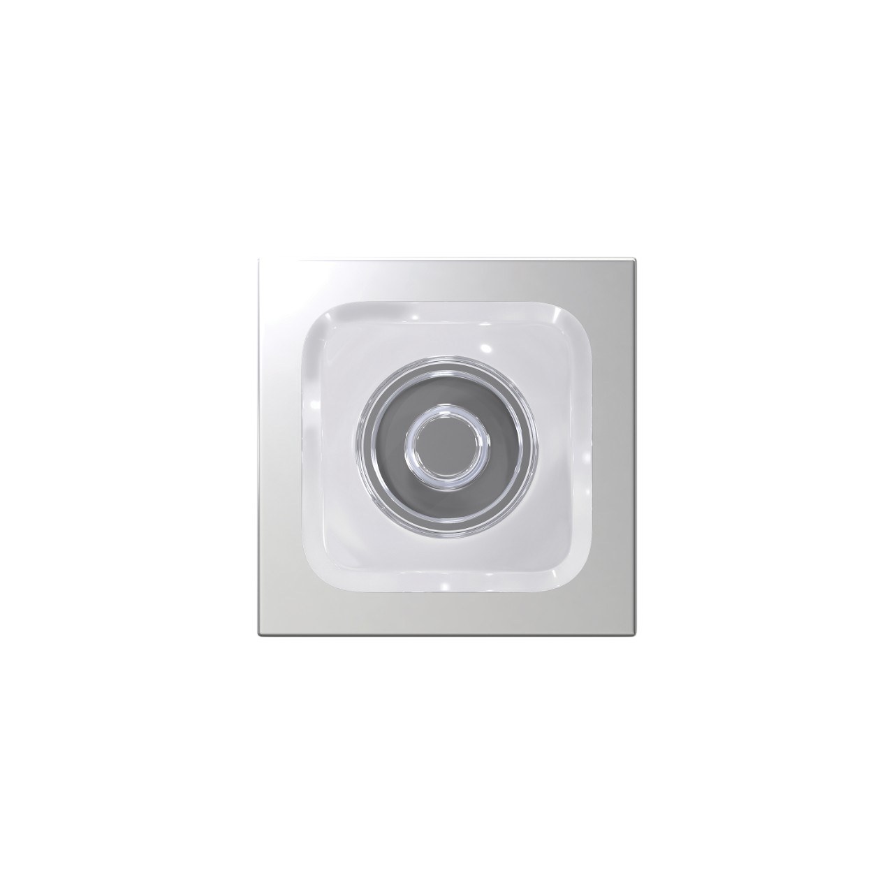 Custom Kyle Hall-Closet and Bed-Bath Lock Glass Knob with Collins Trim