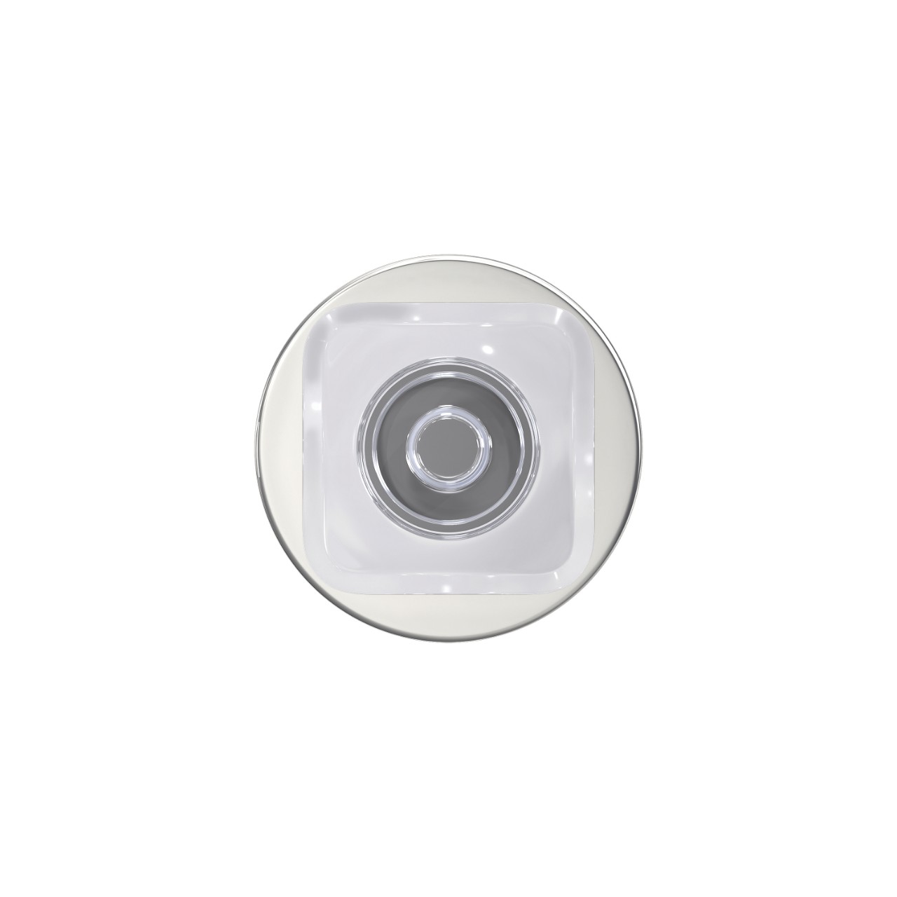 Custom Kyle Hall-Closet and Bed-Bath Lock Glass Knob with Howe Trim