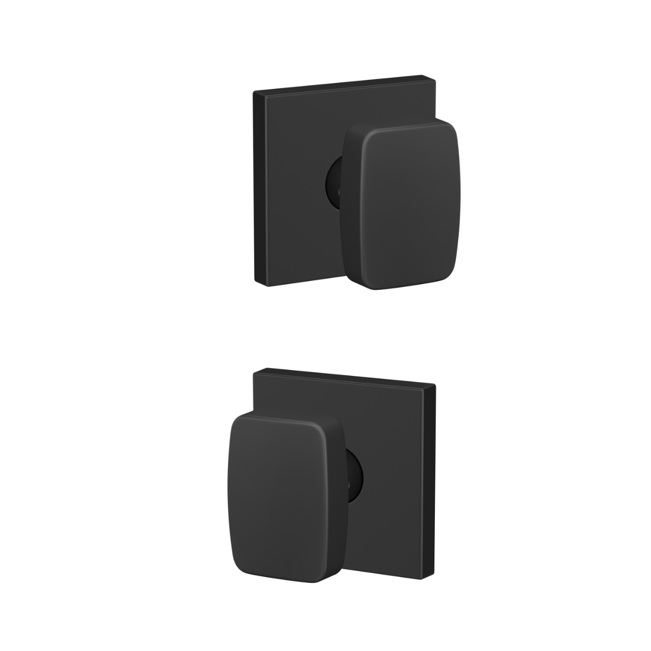 Custom Nixon Hall-Closet and Bed-Bath Lock Knob with Collins Trim