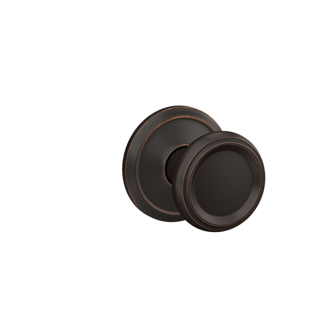 Custom Offerman Knob with Alden Trim Hall-Closet and Bed-Bath Lock