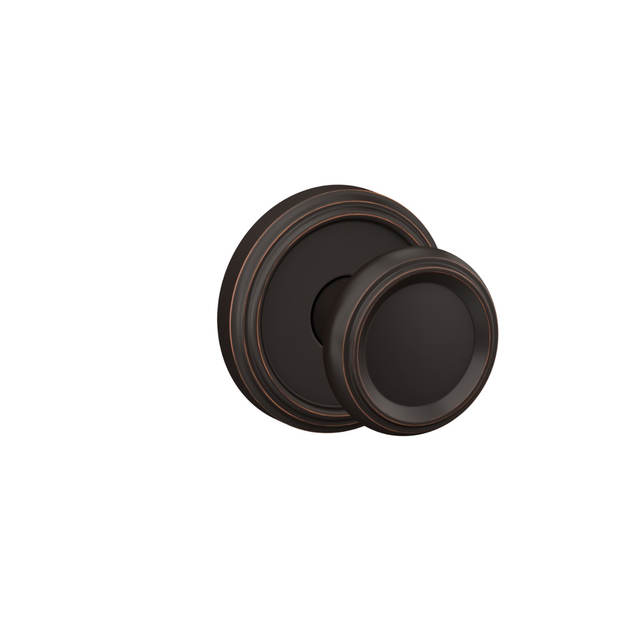 Custom Offerman Hall-Closet and Bed-Bath Lock Knob with Indy Trim