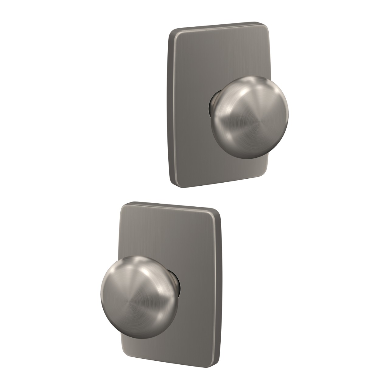 Custom Plymouth Hall-Closet and Bed-Bath Lock Knob with Greene Trim