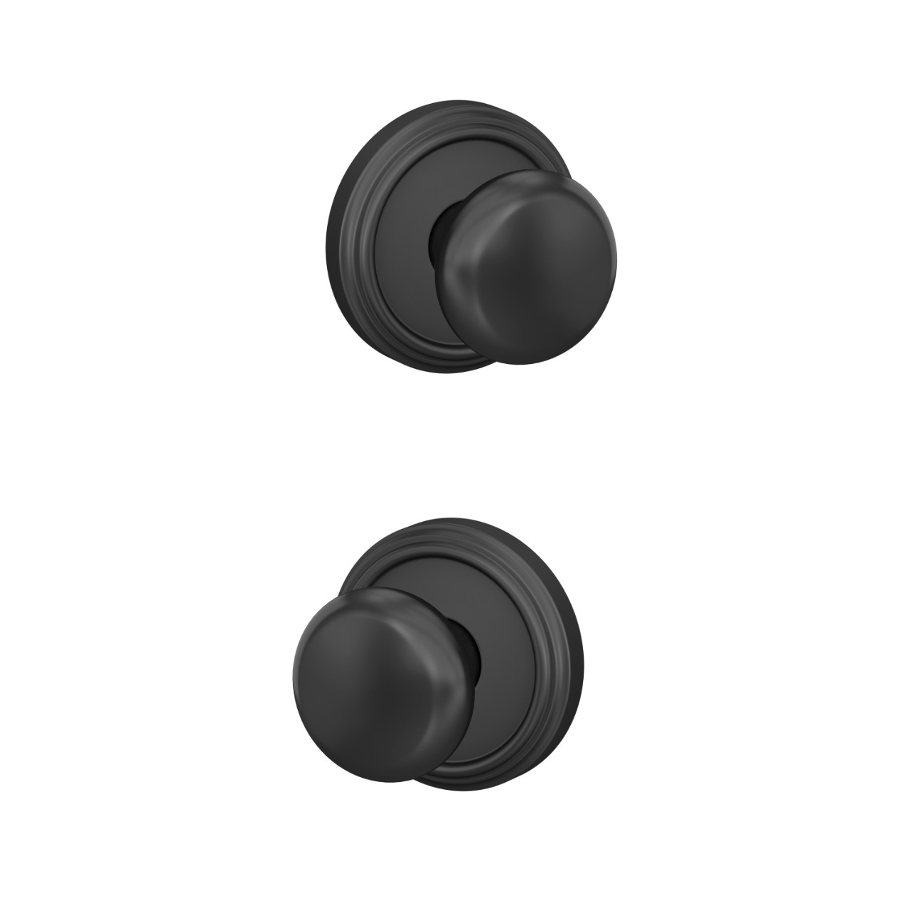 Custom Plymouth Hall-Closet and Bed-Bath Lock Knob with Indy Trim