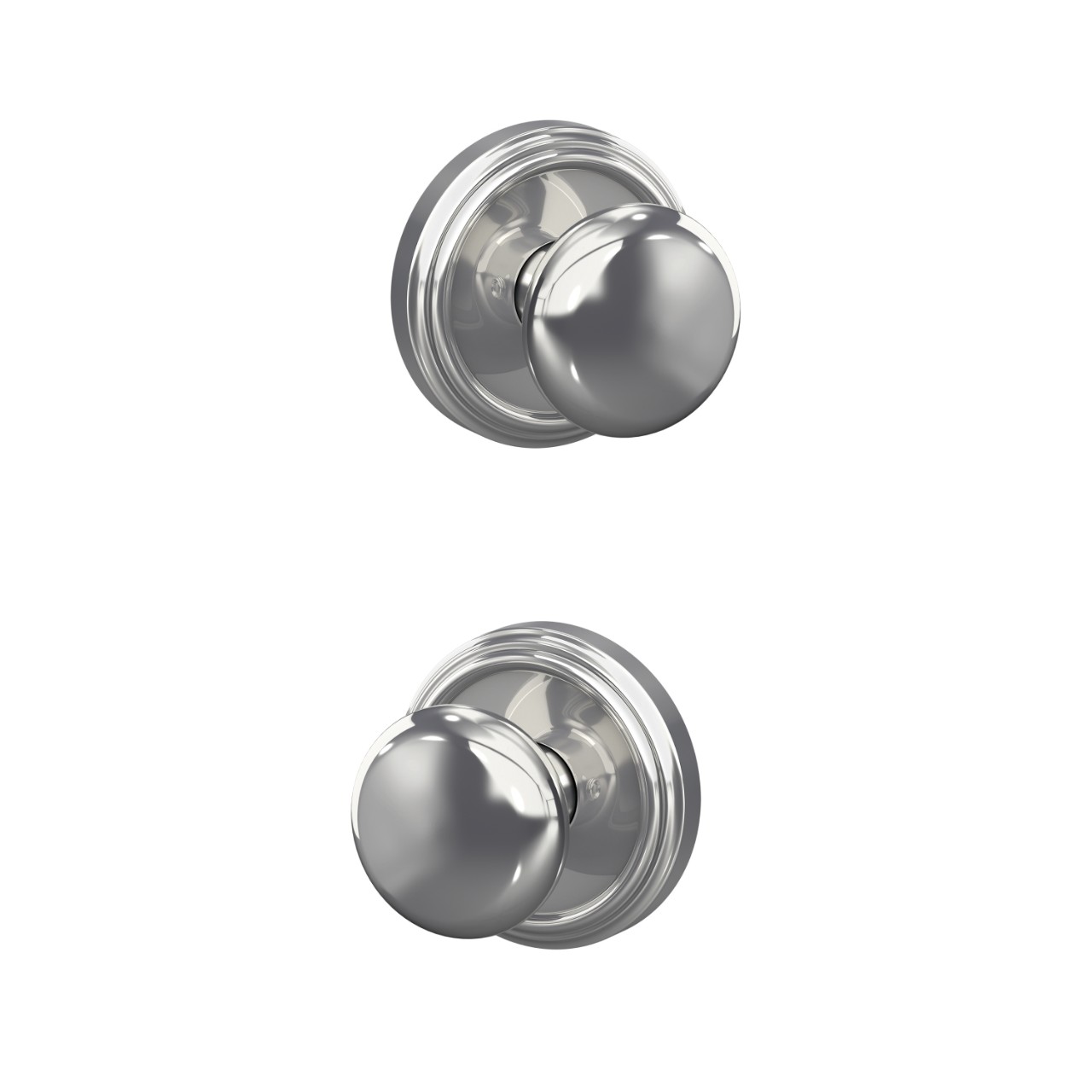 Custom Plymouth Hall-Closet and Bed-Bath Lock Knob with Indy Trim