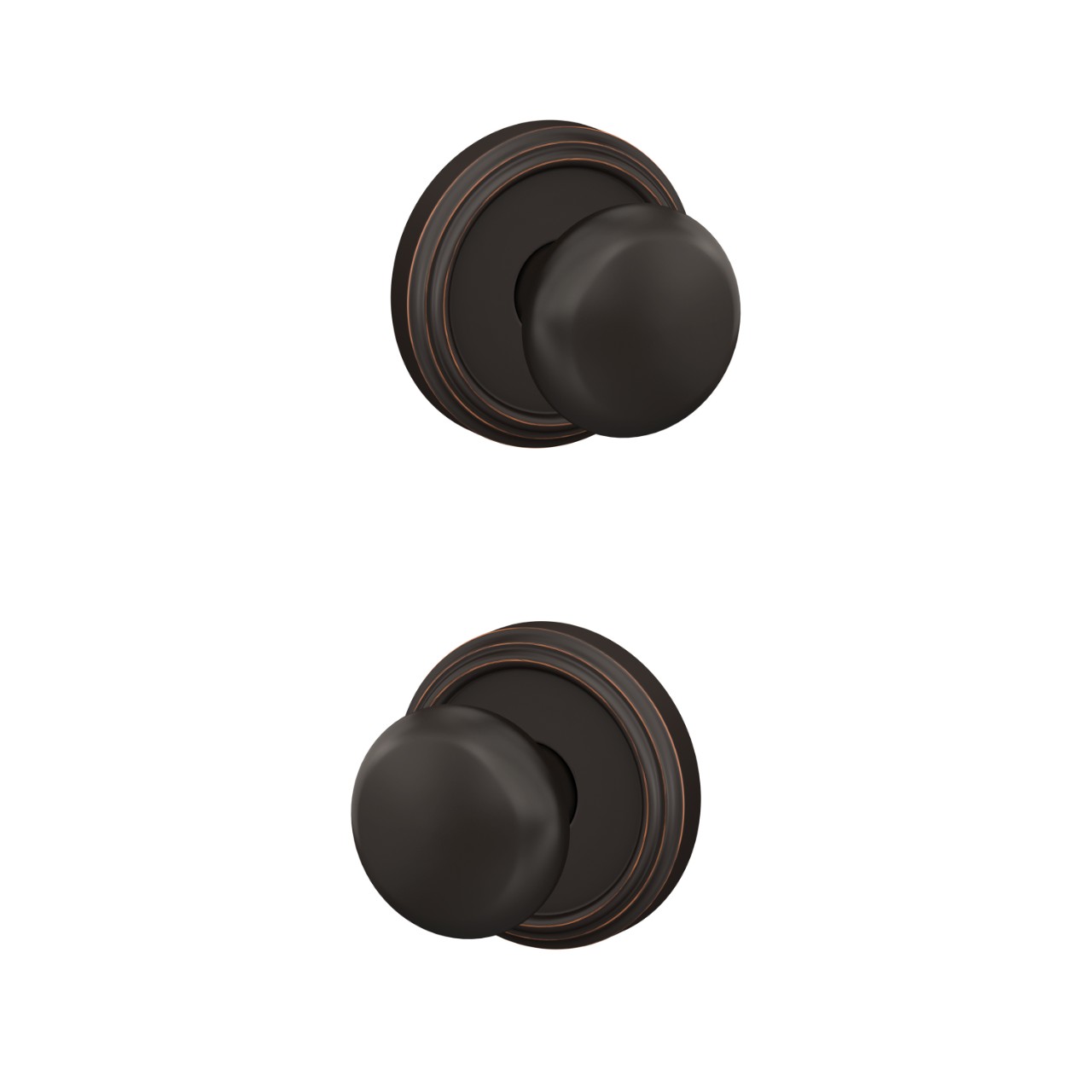 Custom Plymouth Hall-Closet and Bed-Bath Lock Knob with Indy Trim