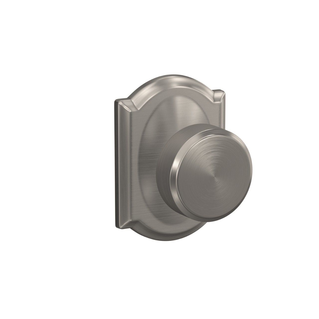 Custom Swanson Hall-Closet and Bed-Bath Lock Knob with Camelot Trim