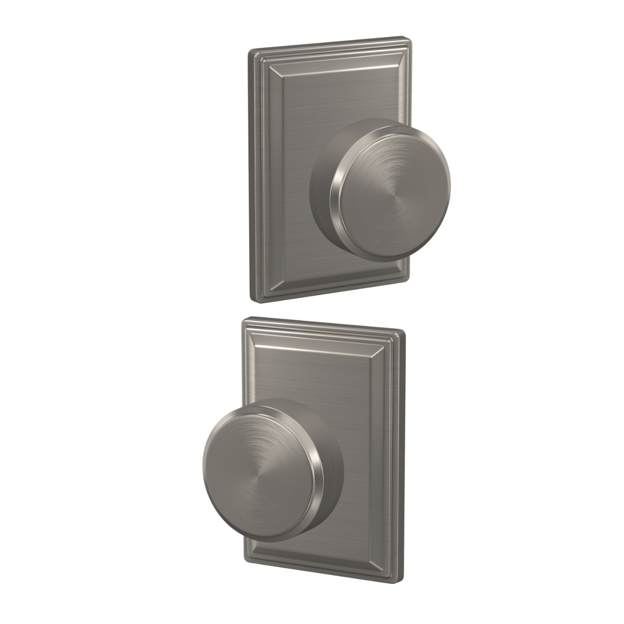 Custom Swanson Hall-Closet and Bed-Bath Lock Knob with Grandville Trim