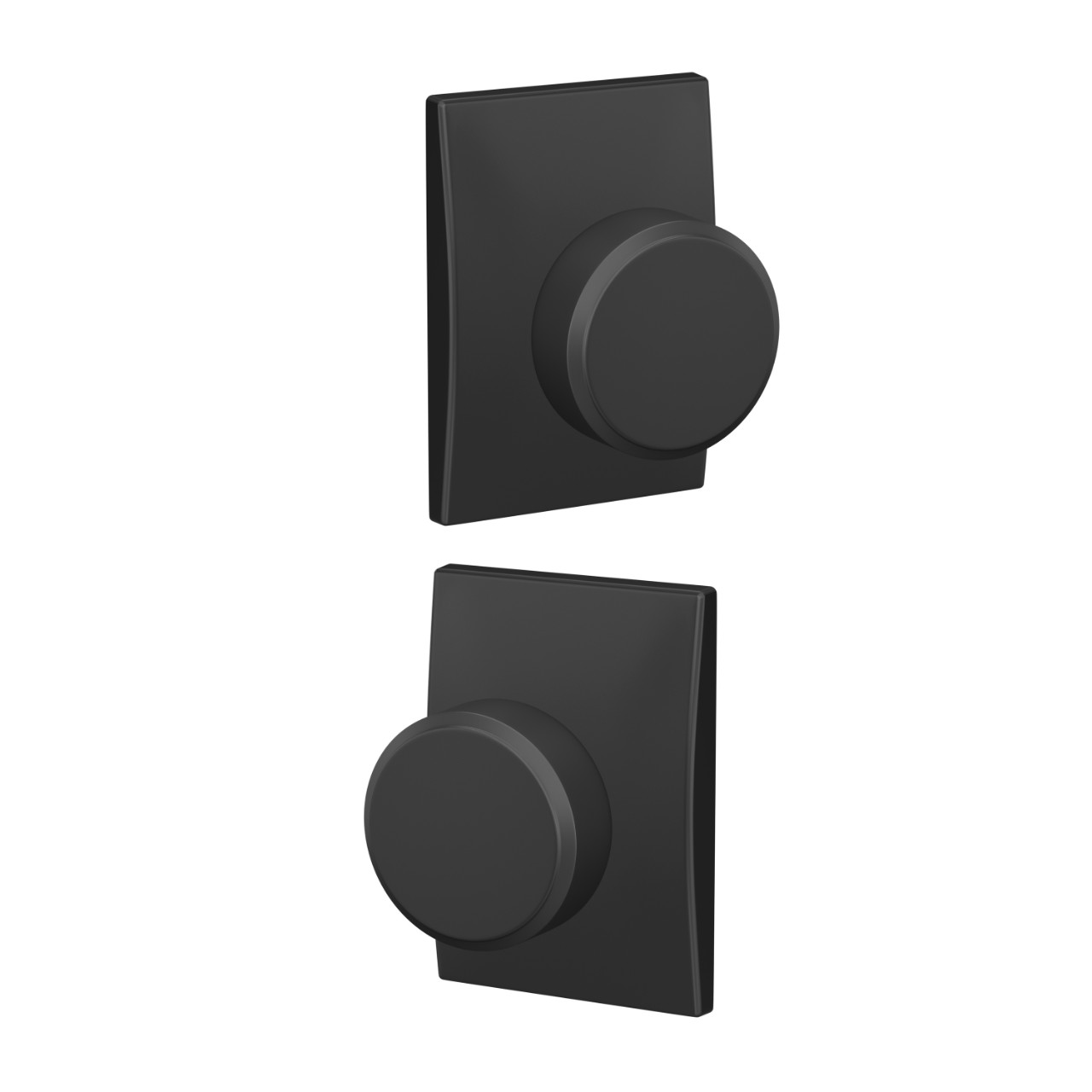 Custom Swanson Hall-Closet and Bed-Bath Lock Knob with Century Trim