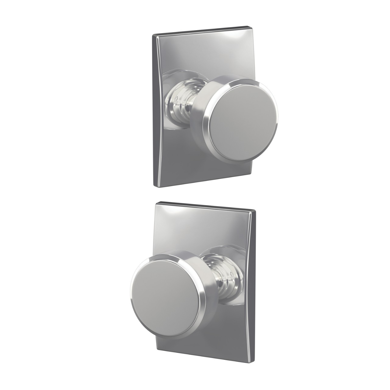 Custom Swanson Hall-Closet and Bed-Bath Lock Knob with Century Trim
