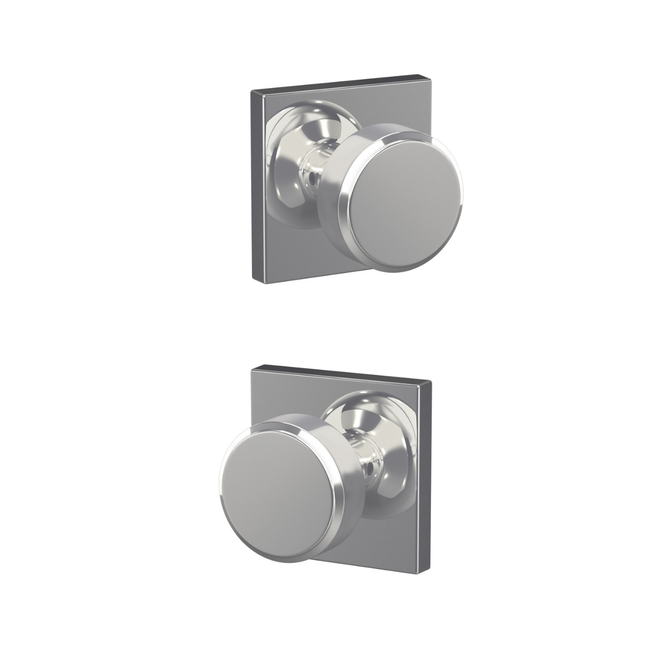 Custom Swanson Hall-Closet and Bed-Bath Lock Knob with Collins Trim