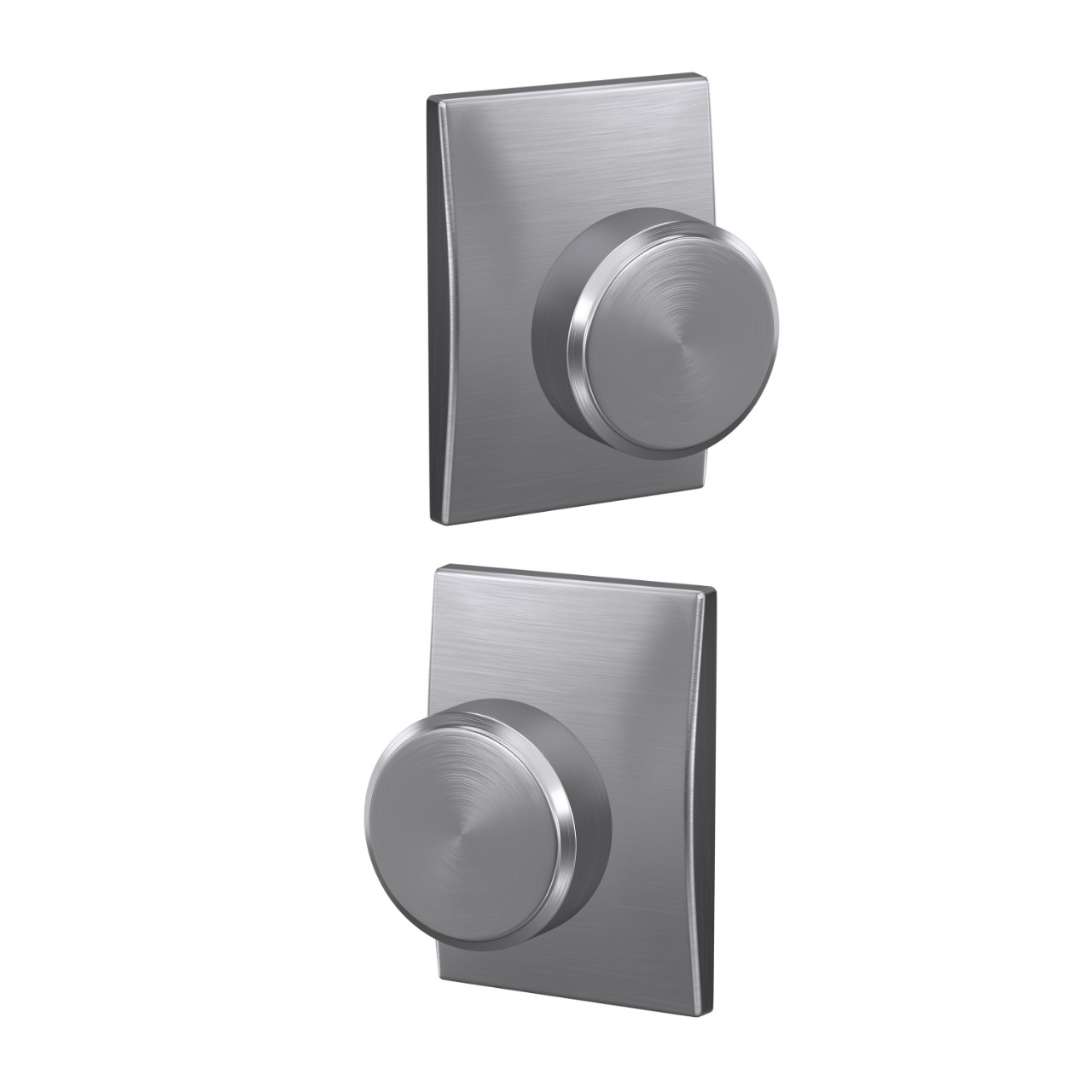 Custom Swanson Hall-Closet and Bed-Bath Lock Knob with Century Trim
