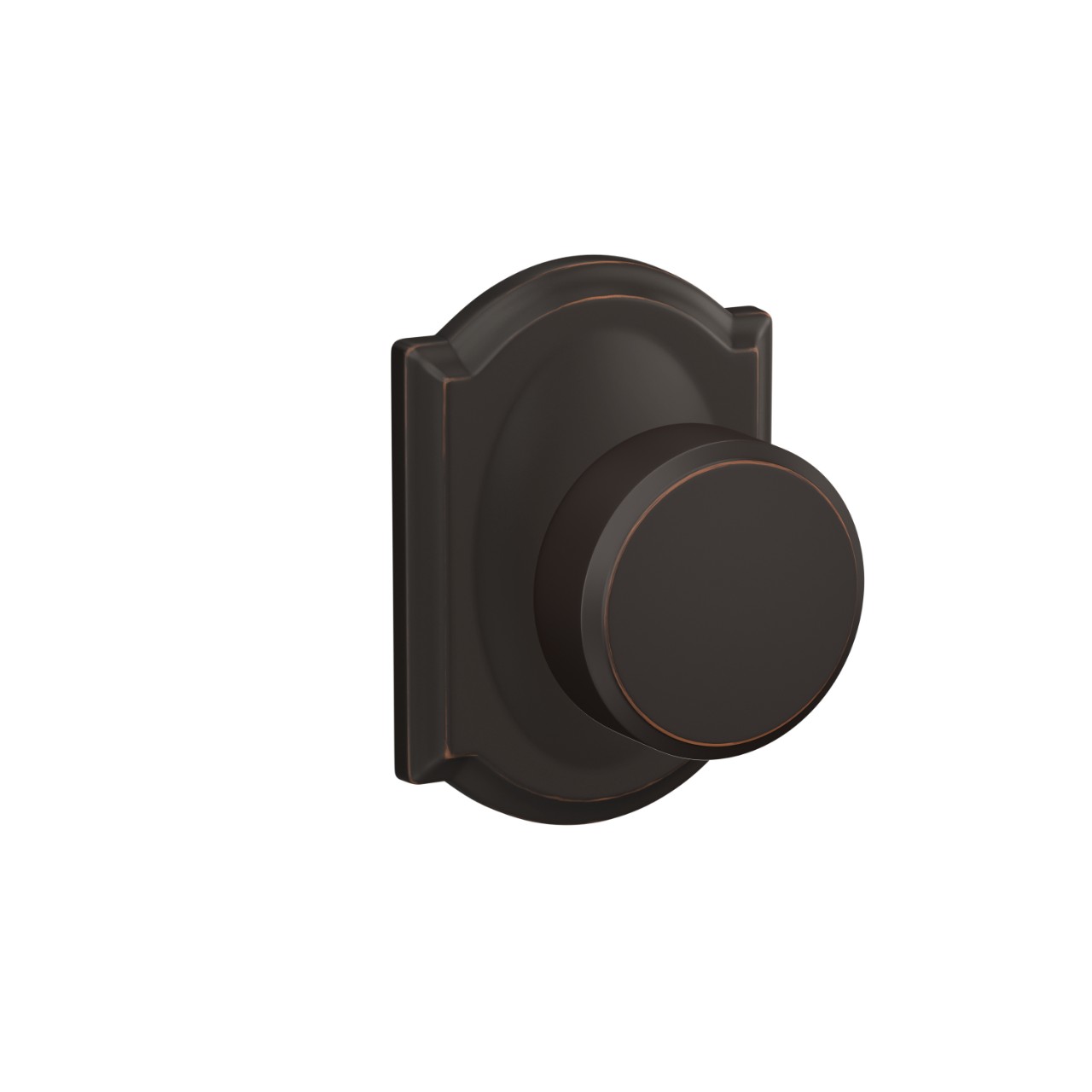 Custom Swanson Hall-Closet and Bed-Bath Lock Knob with Camelot Trim
